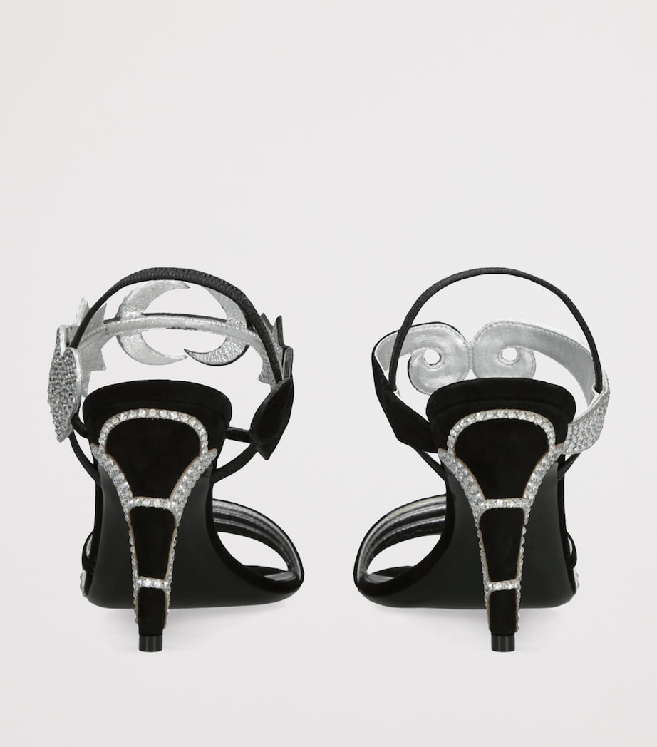 Suede L'Une et L'Autre Heeled Sandals 85 SILVER COM Image 2