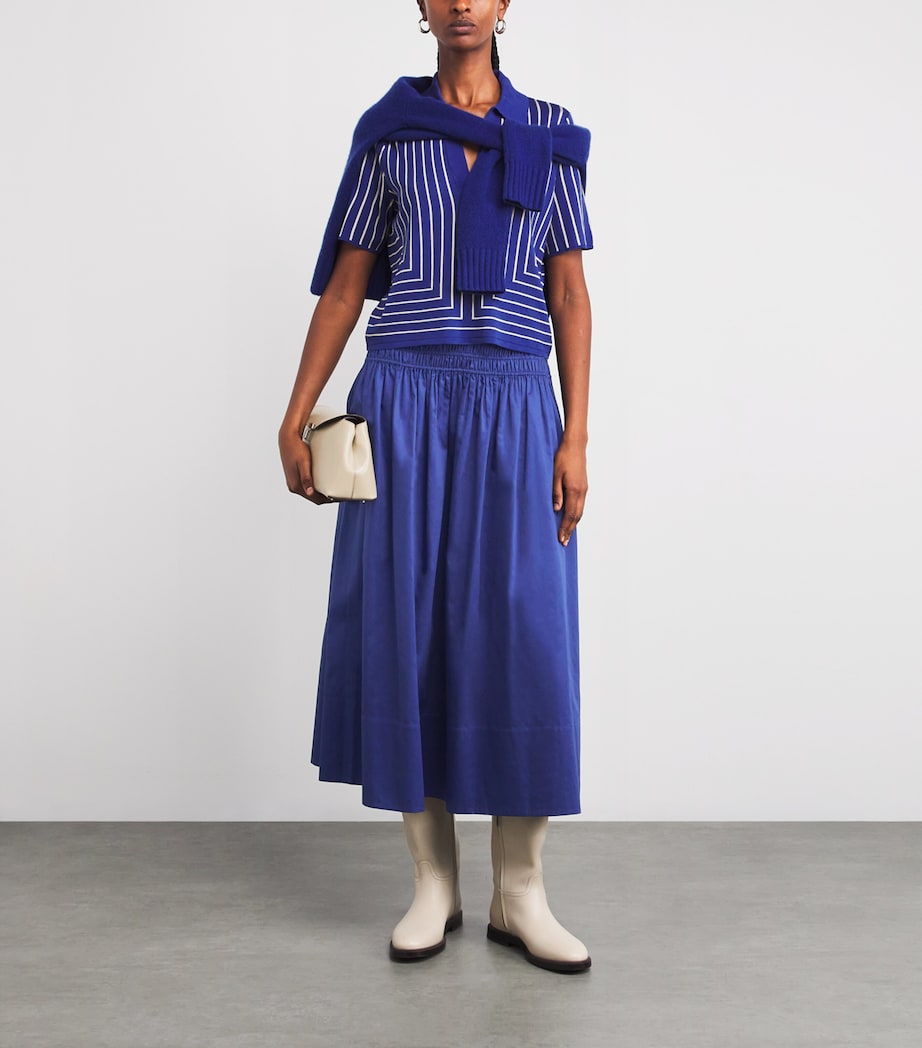 Cotton Leonie Midi Skirt COBALT Image 2