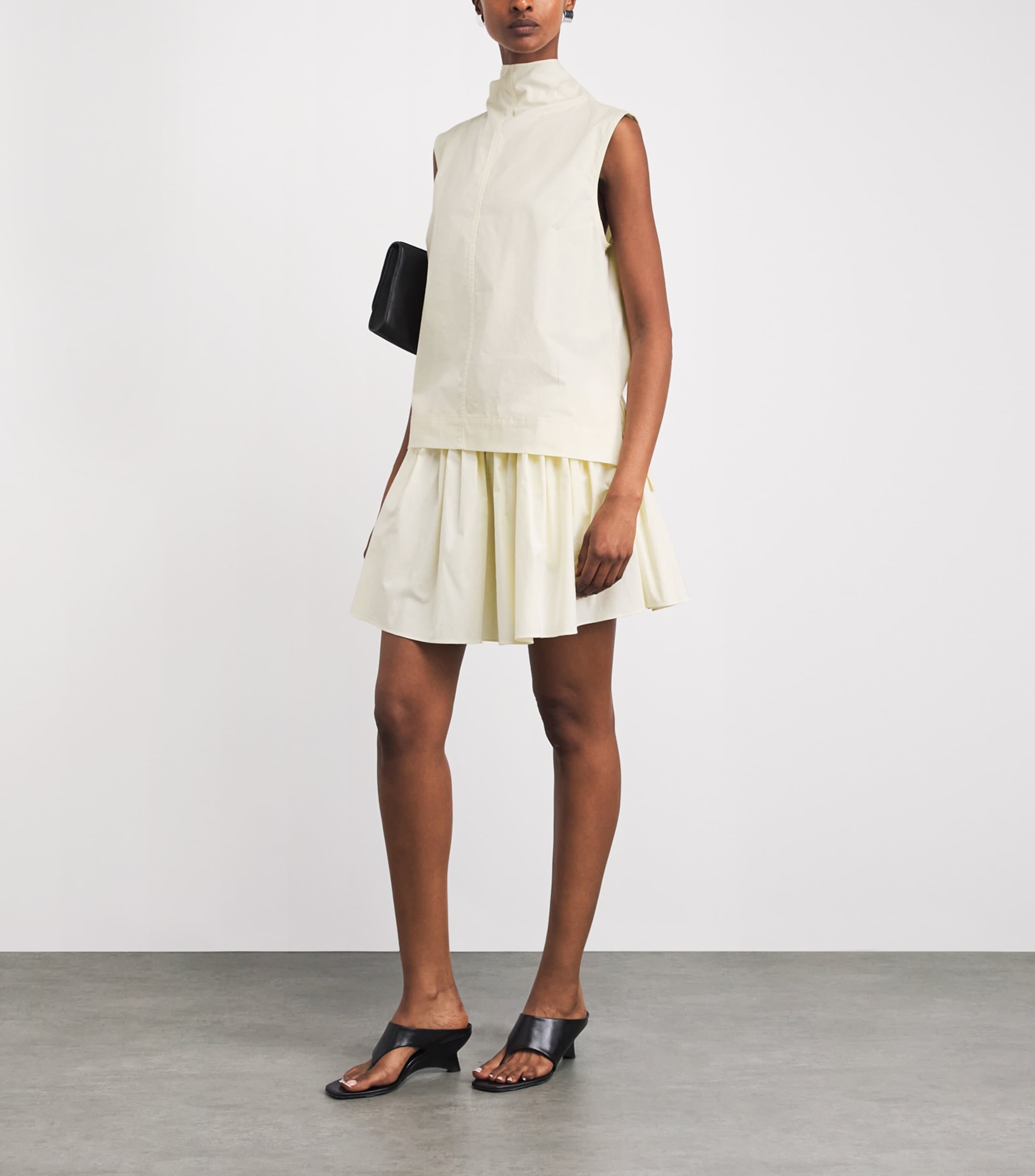 Brandon Maxwell Womens The Finn Blouse Butter Yellow Image 2