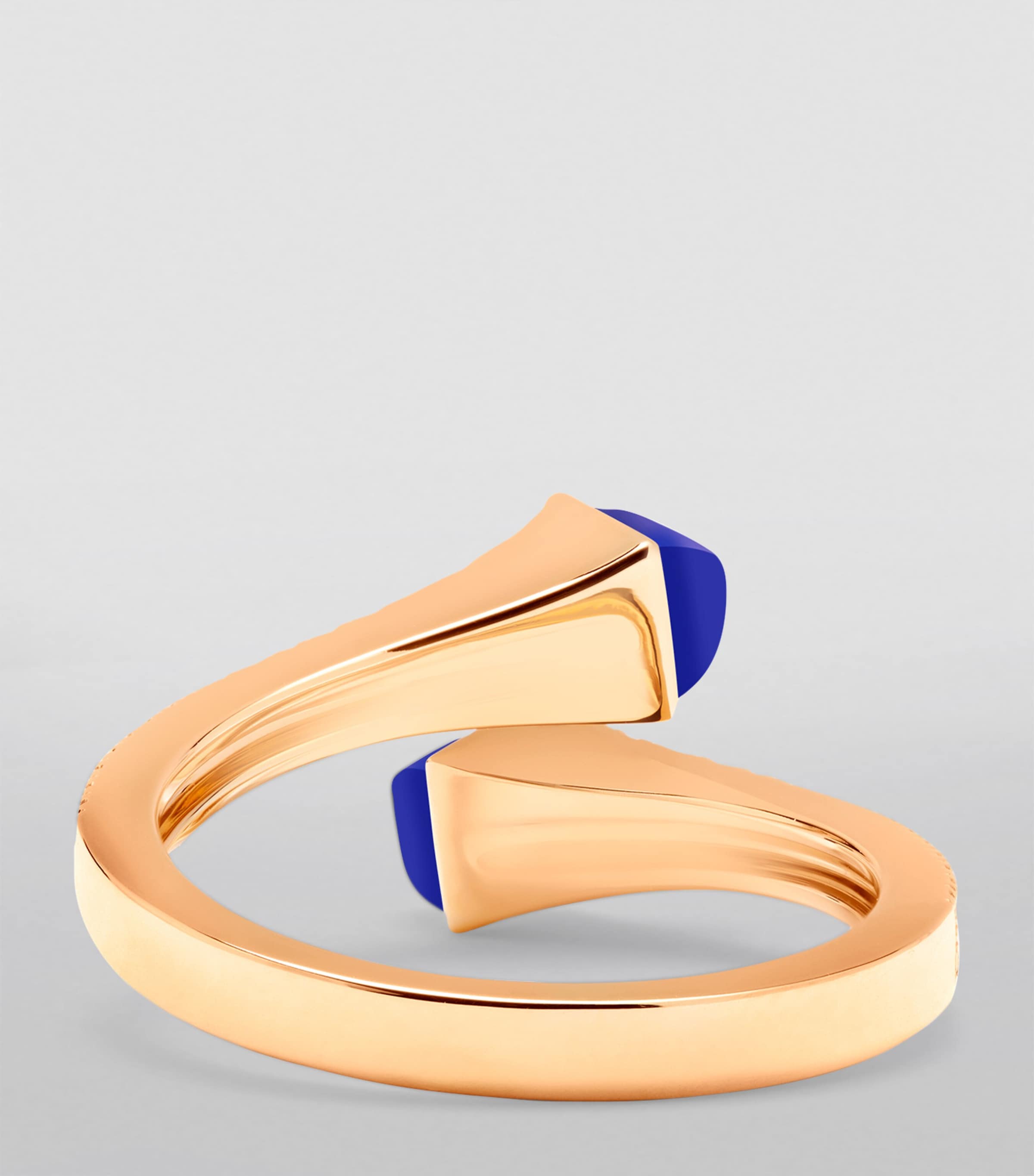 MARLI New York Rose Gold, Diamond and Lapis Lazuli Cleo Ring Rose Gold Image 3