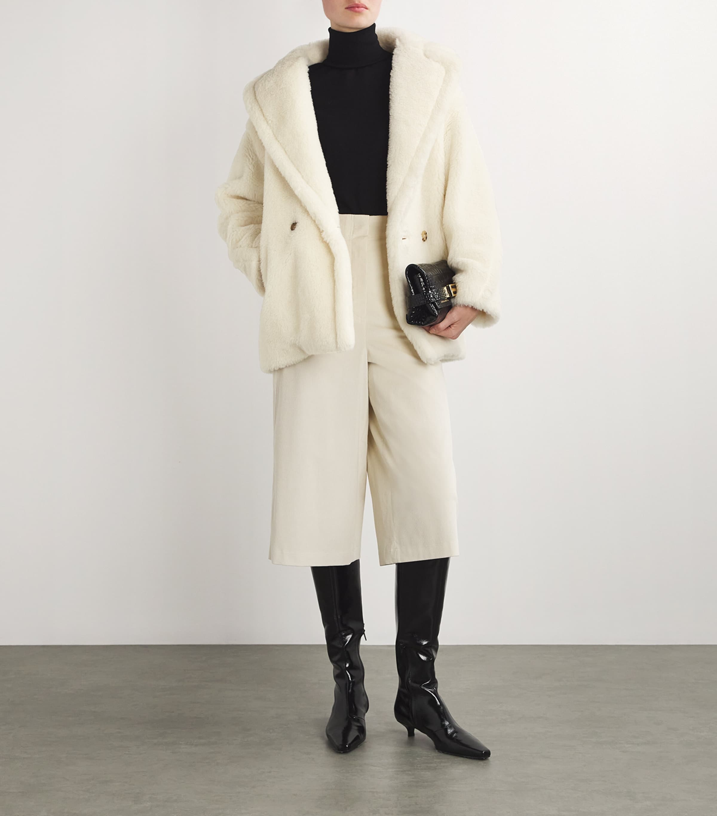 Max Mara★ALPACA+WOOL+SILK COAT★OLGA 008★人気早期完売 Max Mara Olga Coat | Black | FARFETCH