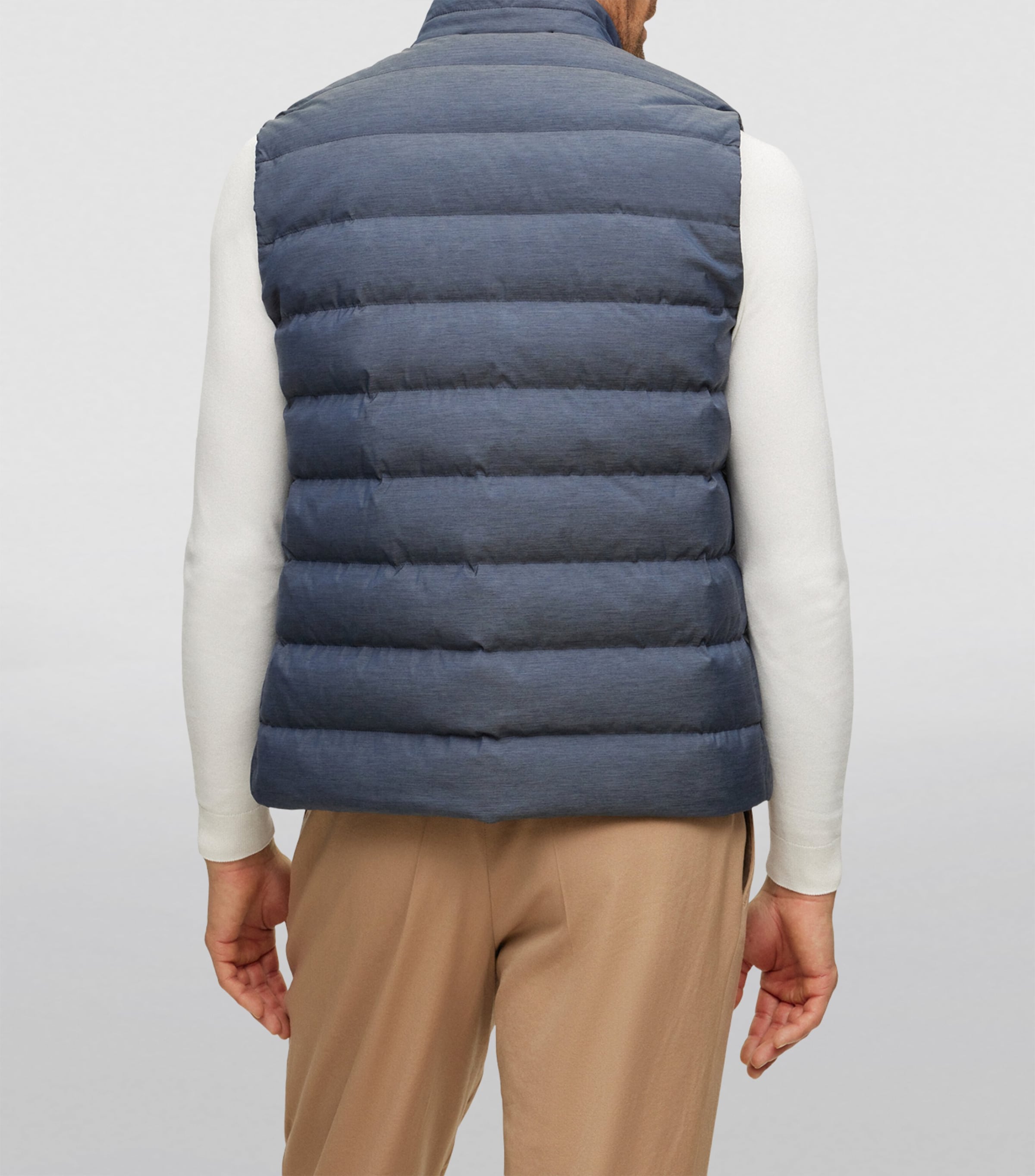 Melange Padded Gilet 404 Image 3