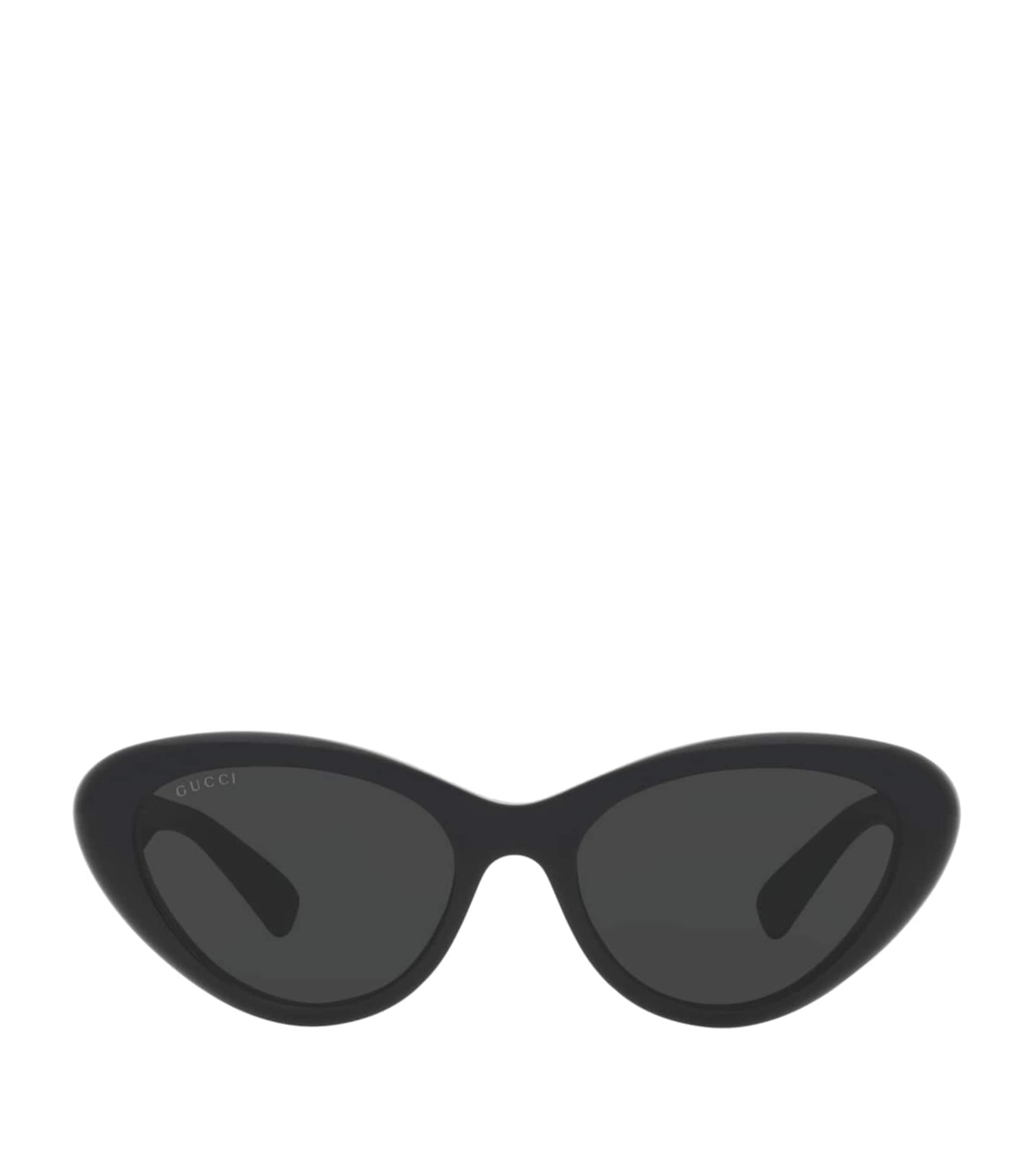 Gucci Star Logo Acetate Cat-eye Sunglasses In Black