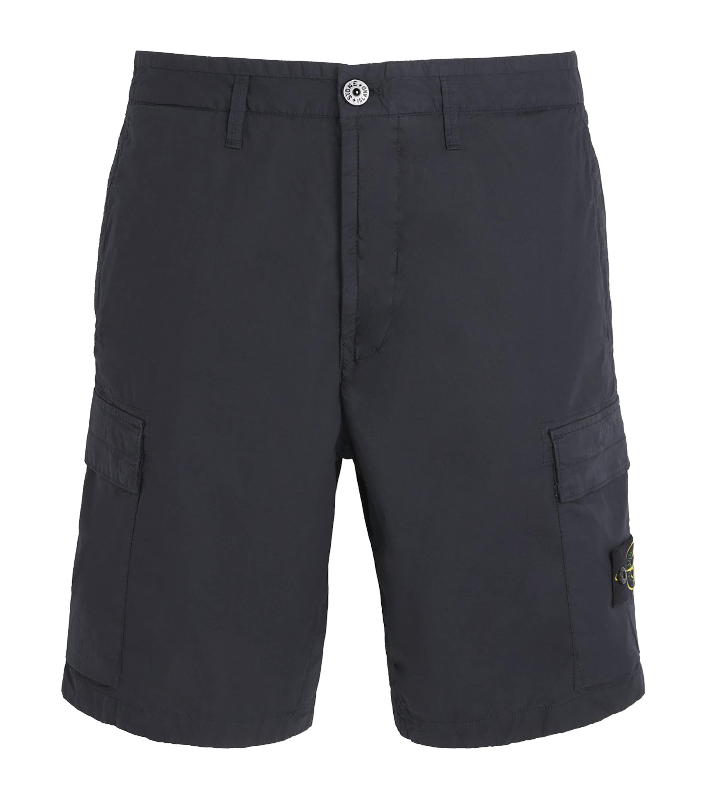 Stone Island Mens Stretch-Cotton Tela Bermuda Shorts Image 1
