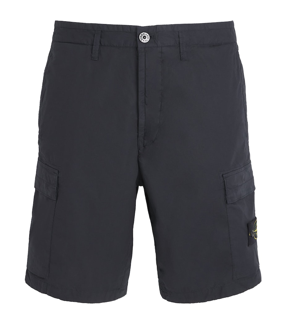 Stone Island Mens Stretch-Cotton Tela Bermuda Shorts Image 1