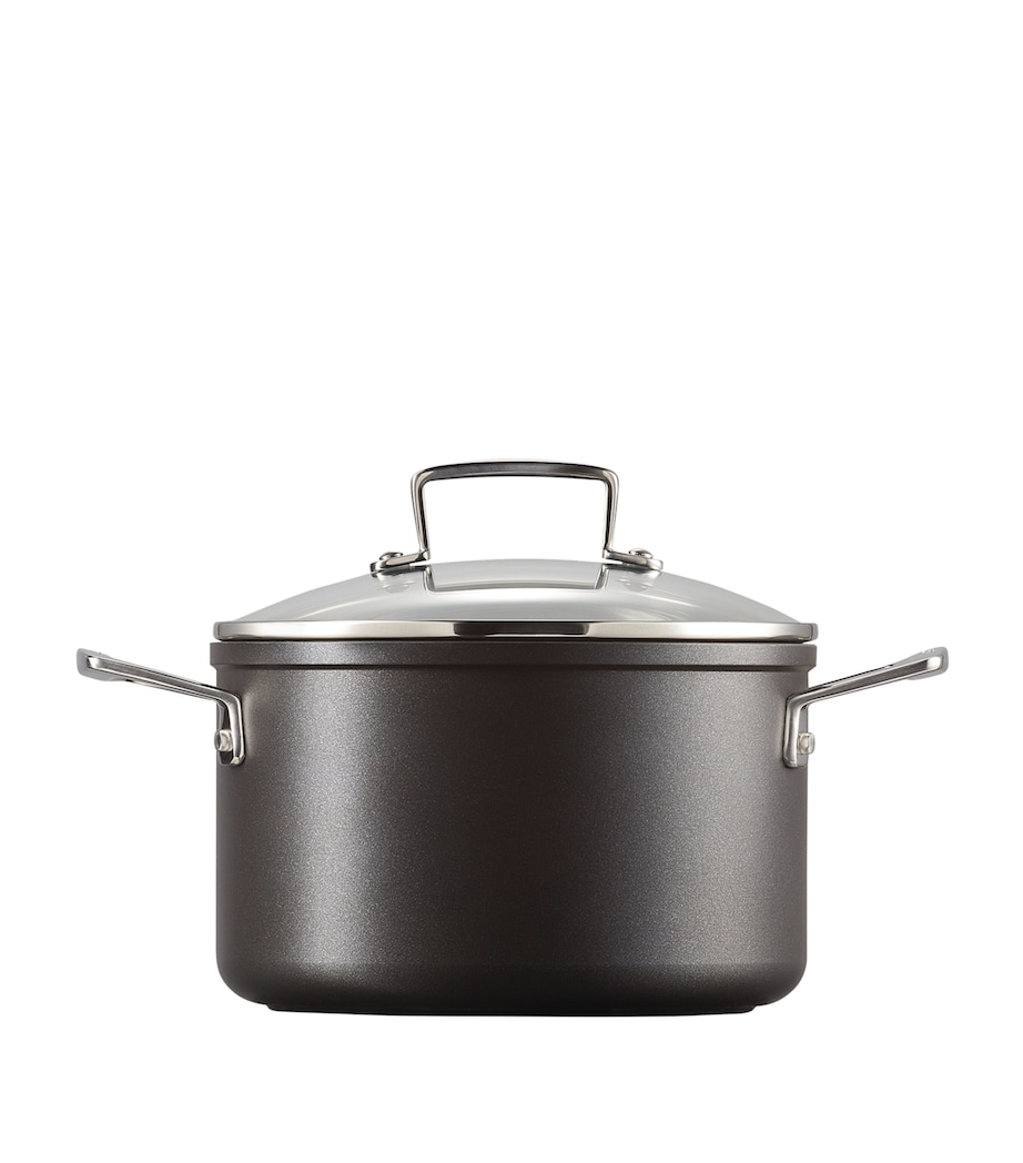 Toughened Non-Stick Deep Casserole Dish (21cm) BLACK Image 2