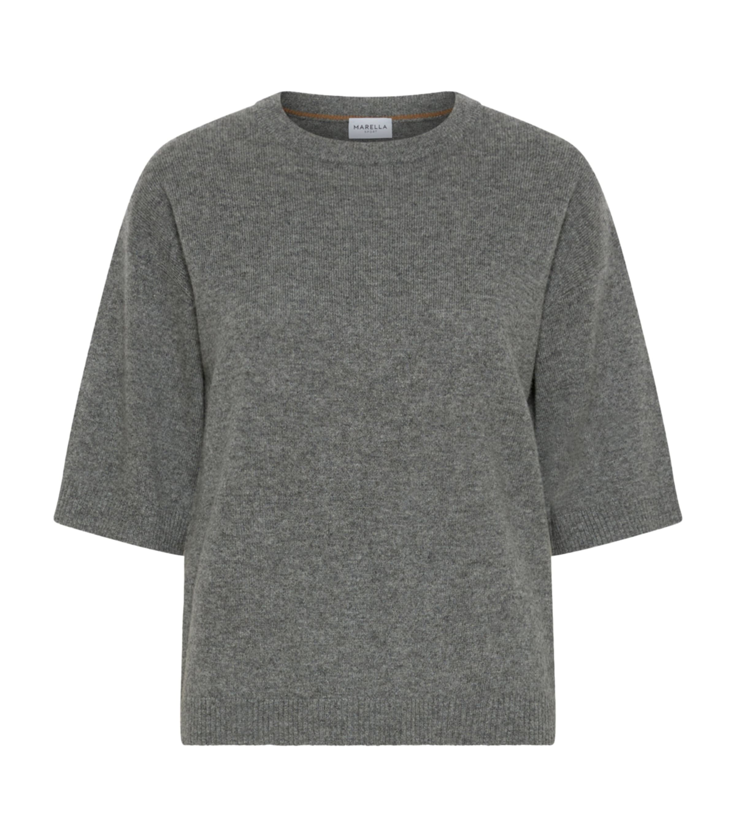 Marella Womens Wool-Cashmere Sweater Medium Grey Image 1