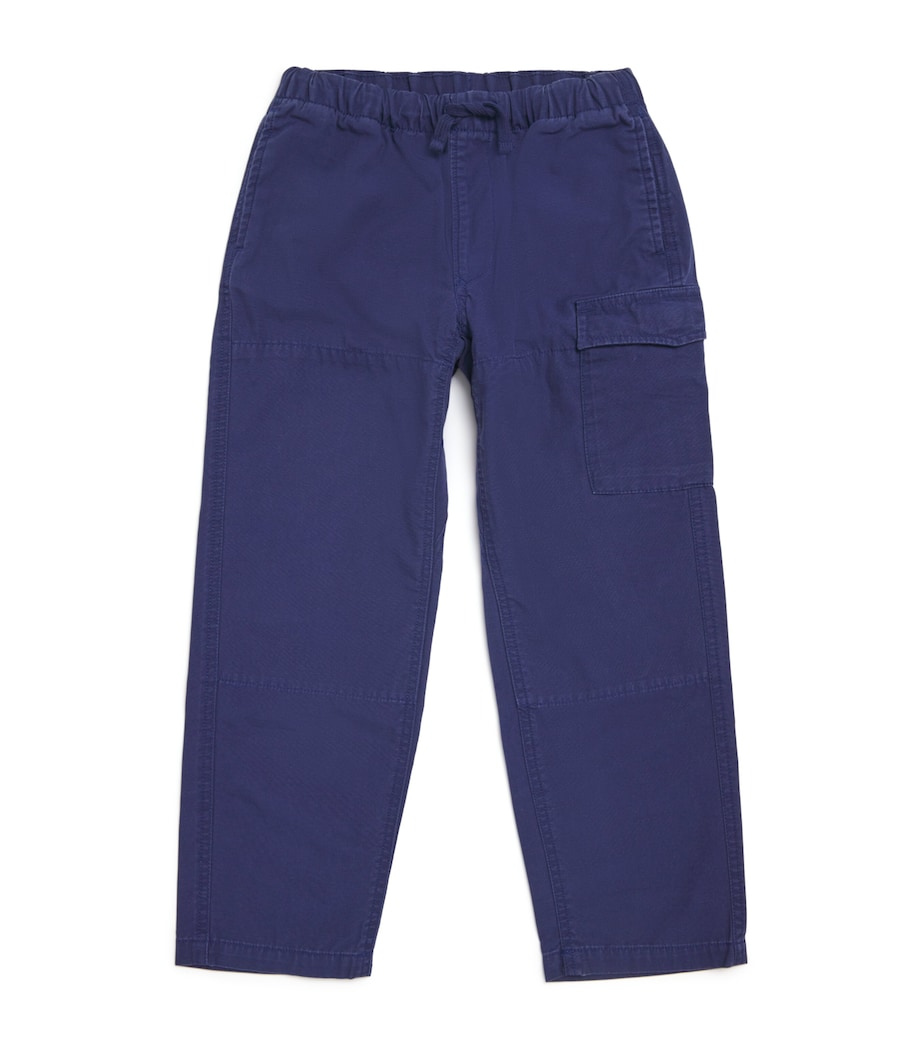 Cotton Cargo Trousers (2-7 Years) NAVY Image 1