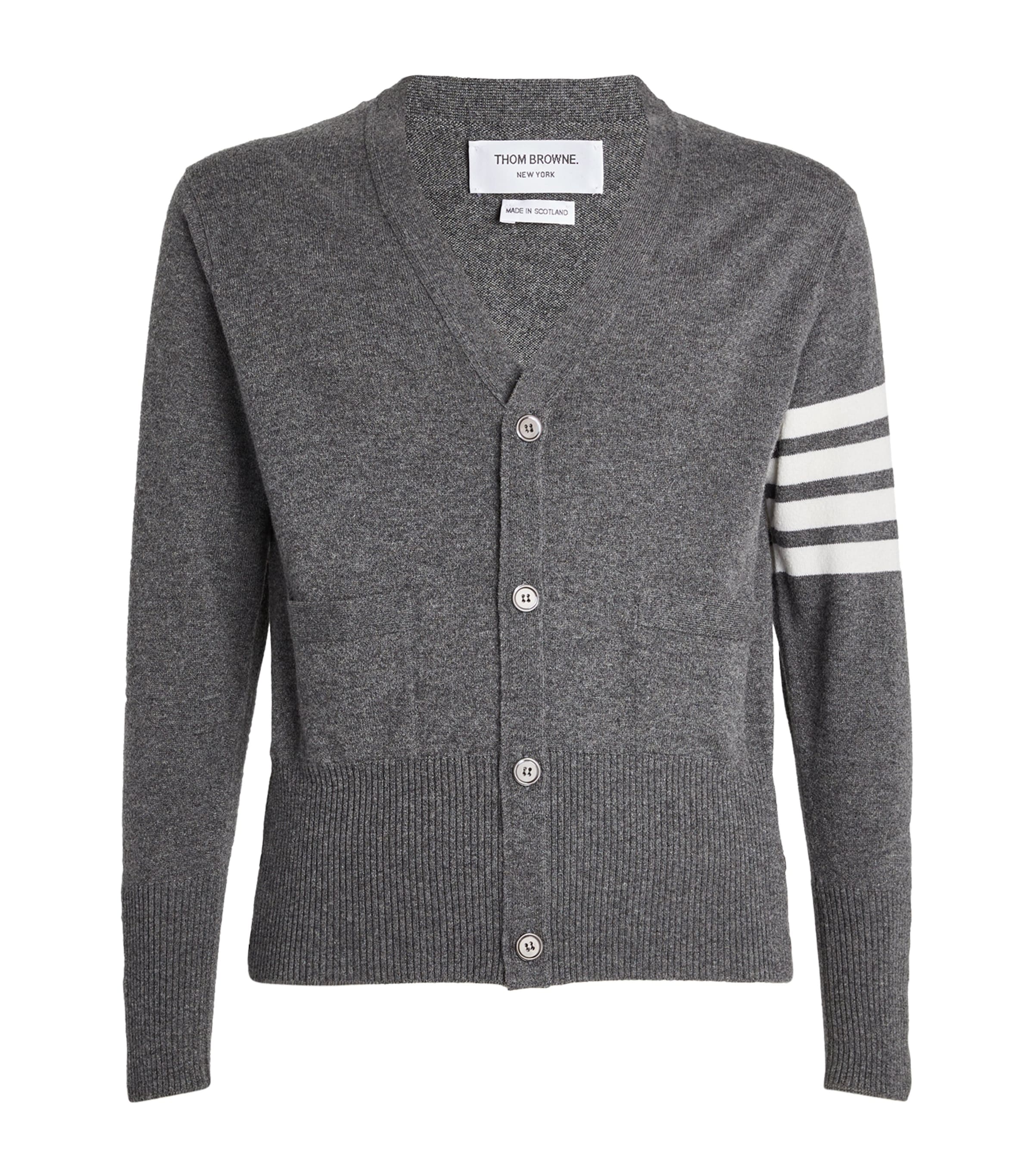 THOM BROWNE CASHMERE BUTTON-UP CARDIGAN 