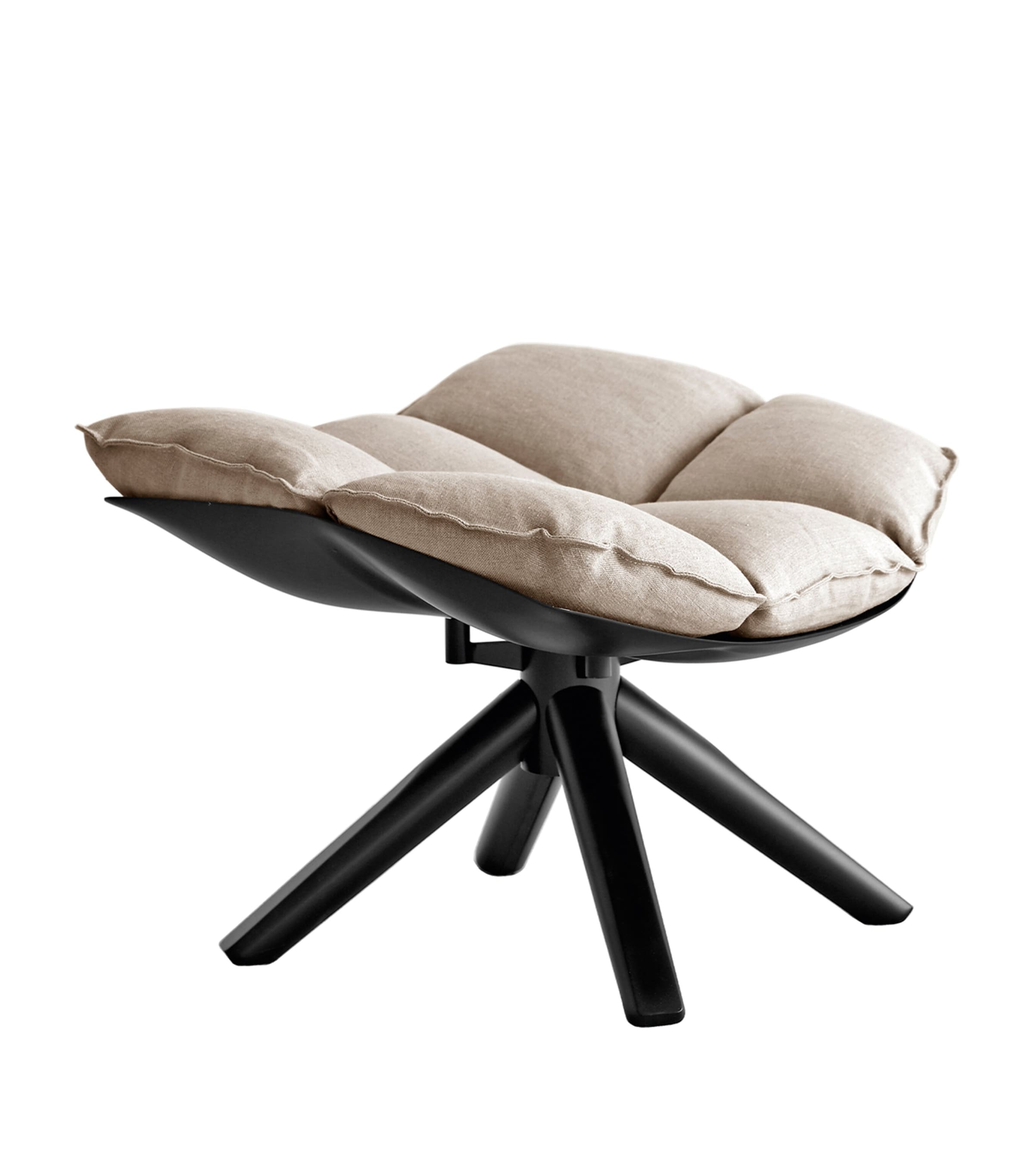 Husk Swivel Chair and Footstool EGO GREY WOOL 151 Image 2