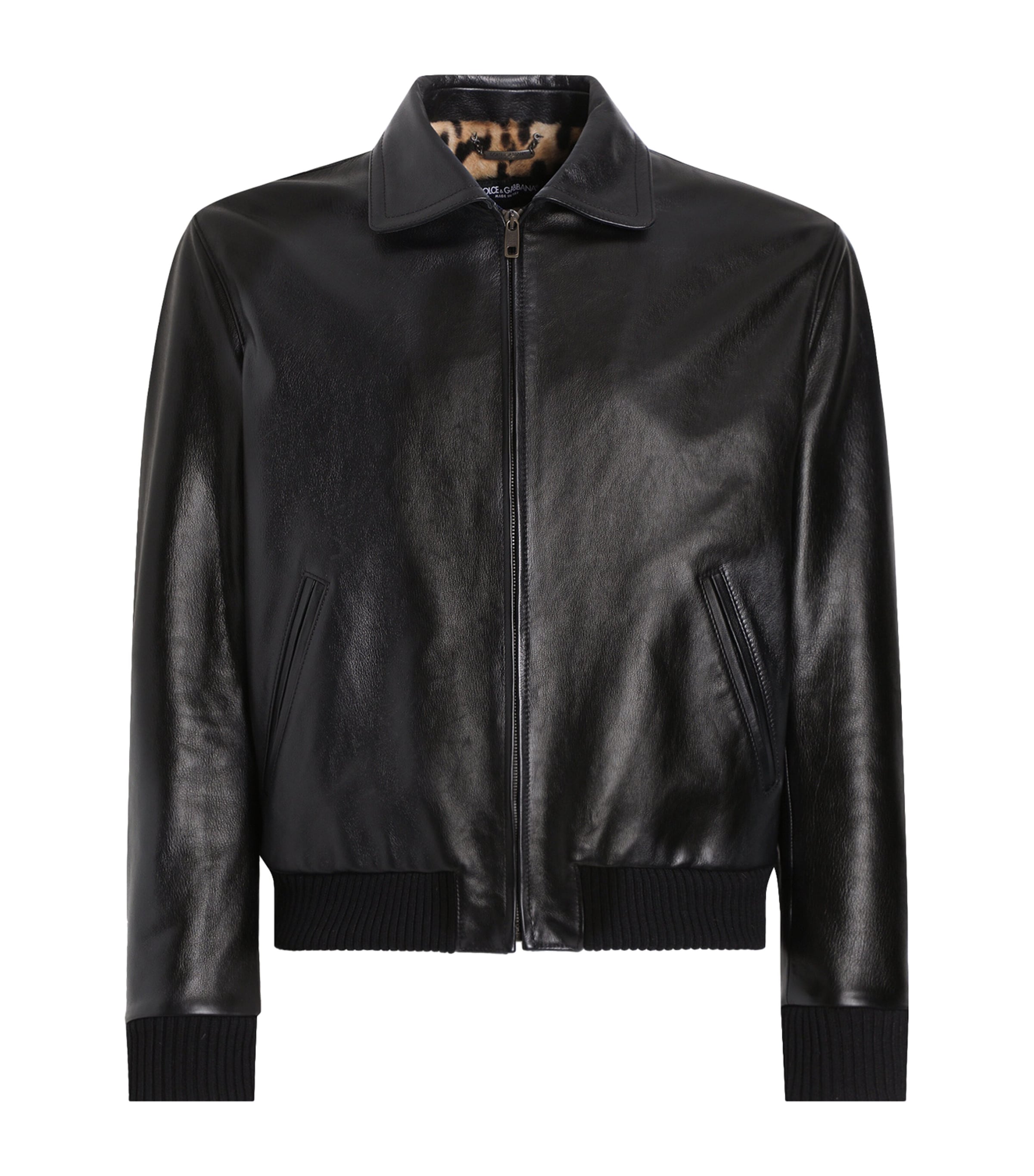 Leather Jacket N0000-BLACK Image 1