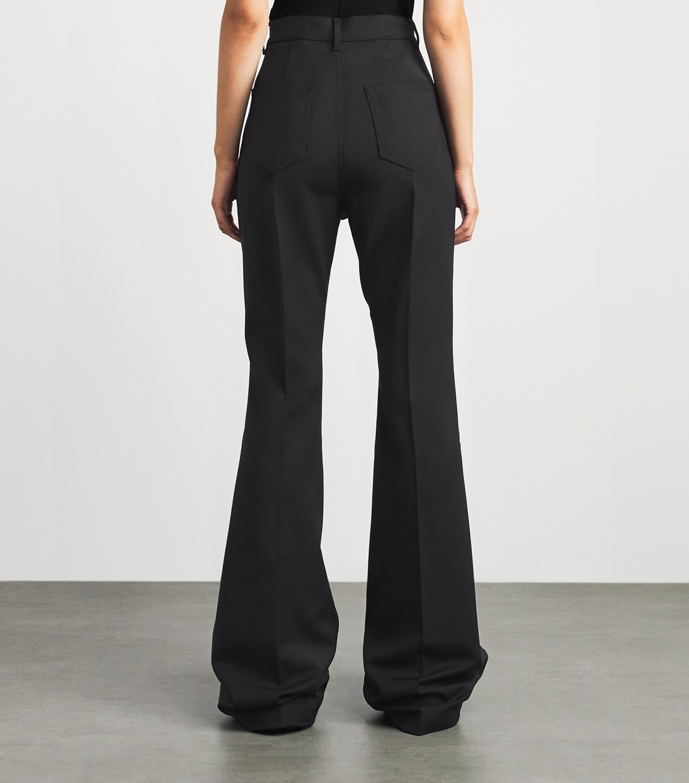 Rick Owens Womens Bolan Bootcut Jeans Black Image 5
