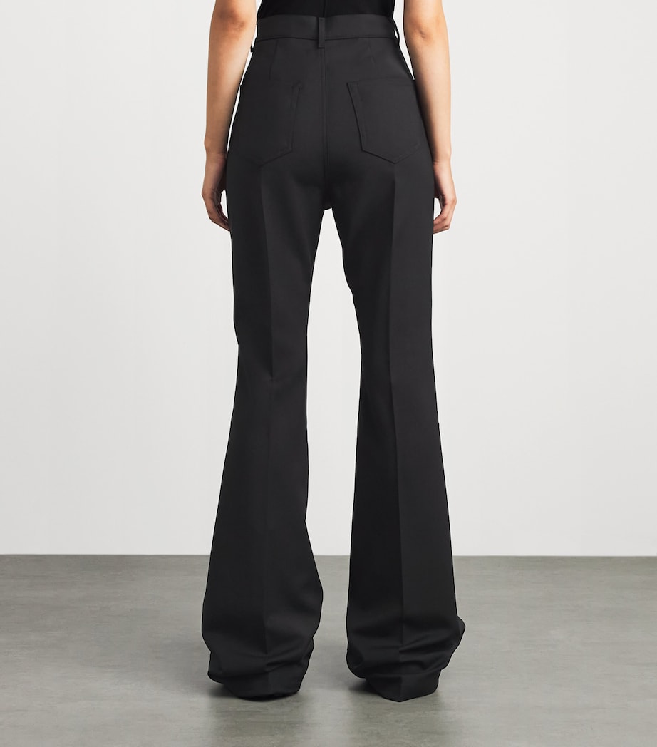 Rick Owens Womens Bolan Bootcut Jeans Black Image 5