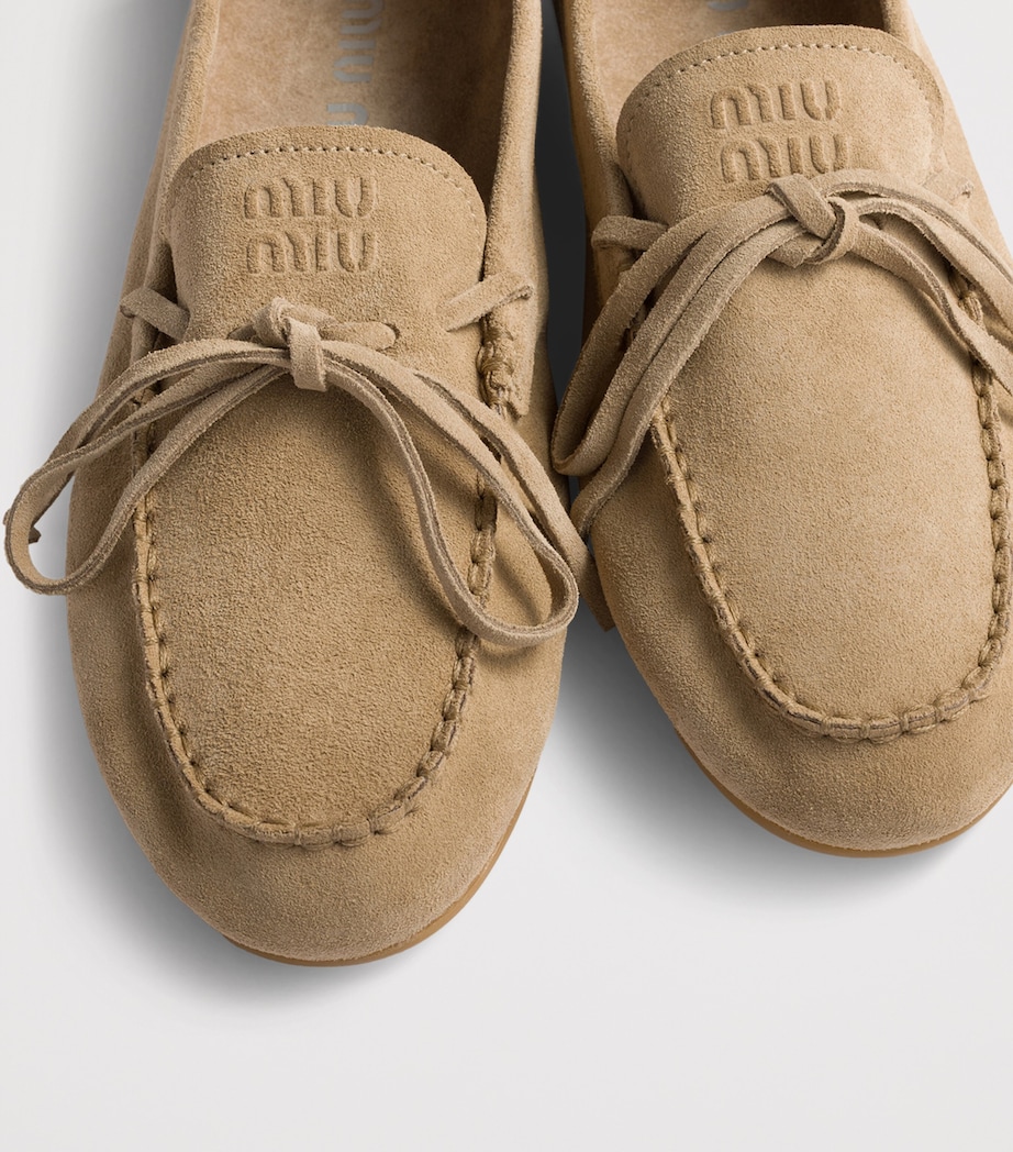 Suede Loafers F0F24 Image 4