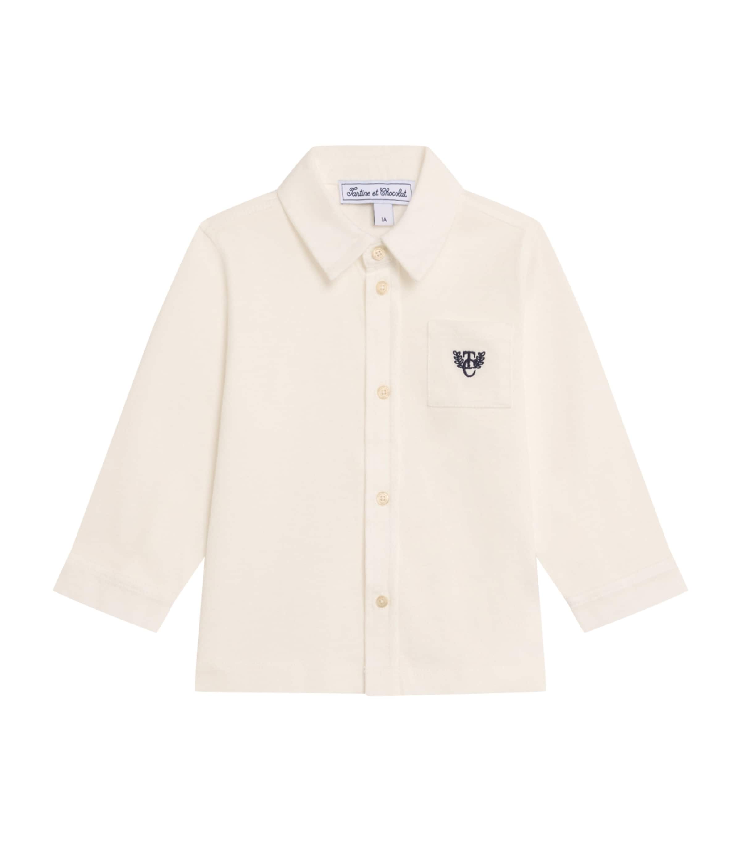 Tartine Et Chocolat Kids' Logo-embroidered Shirt In Multi