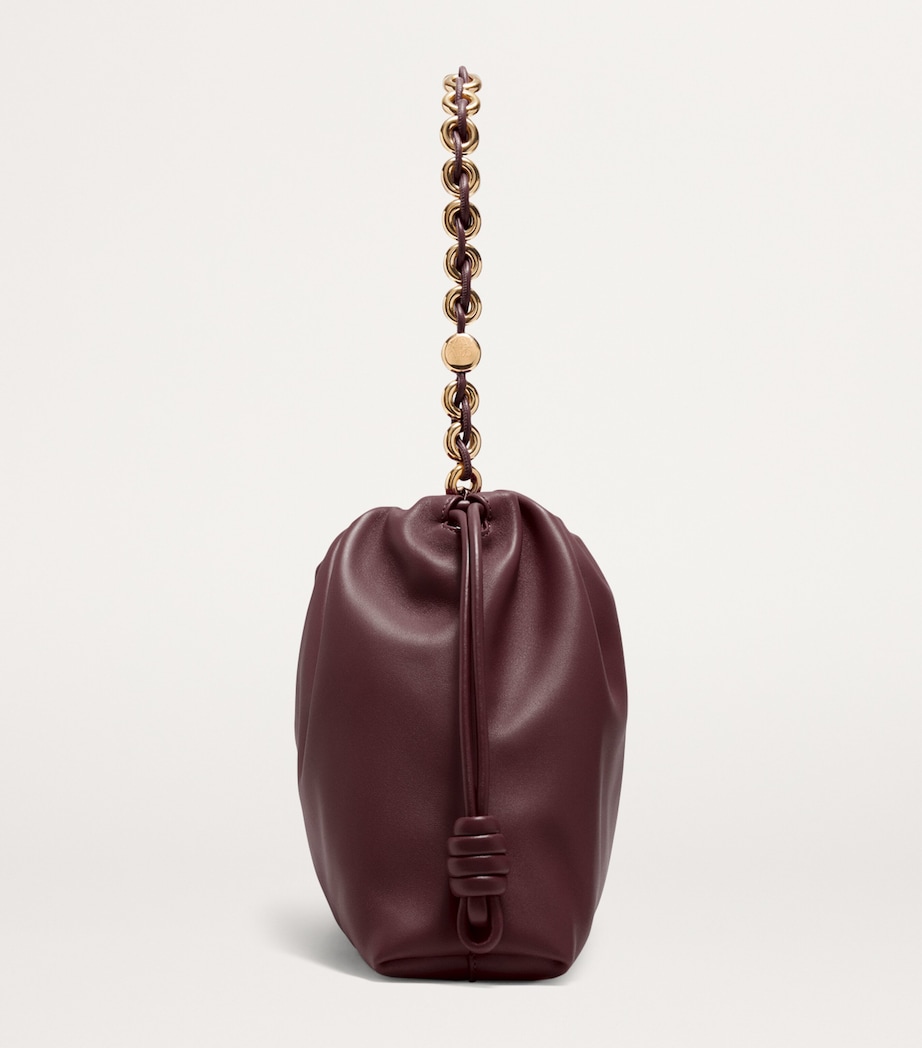 LOEWE Large Leather Flamenco Purse Dark Burgundy Image 4