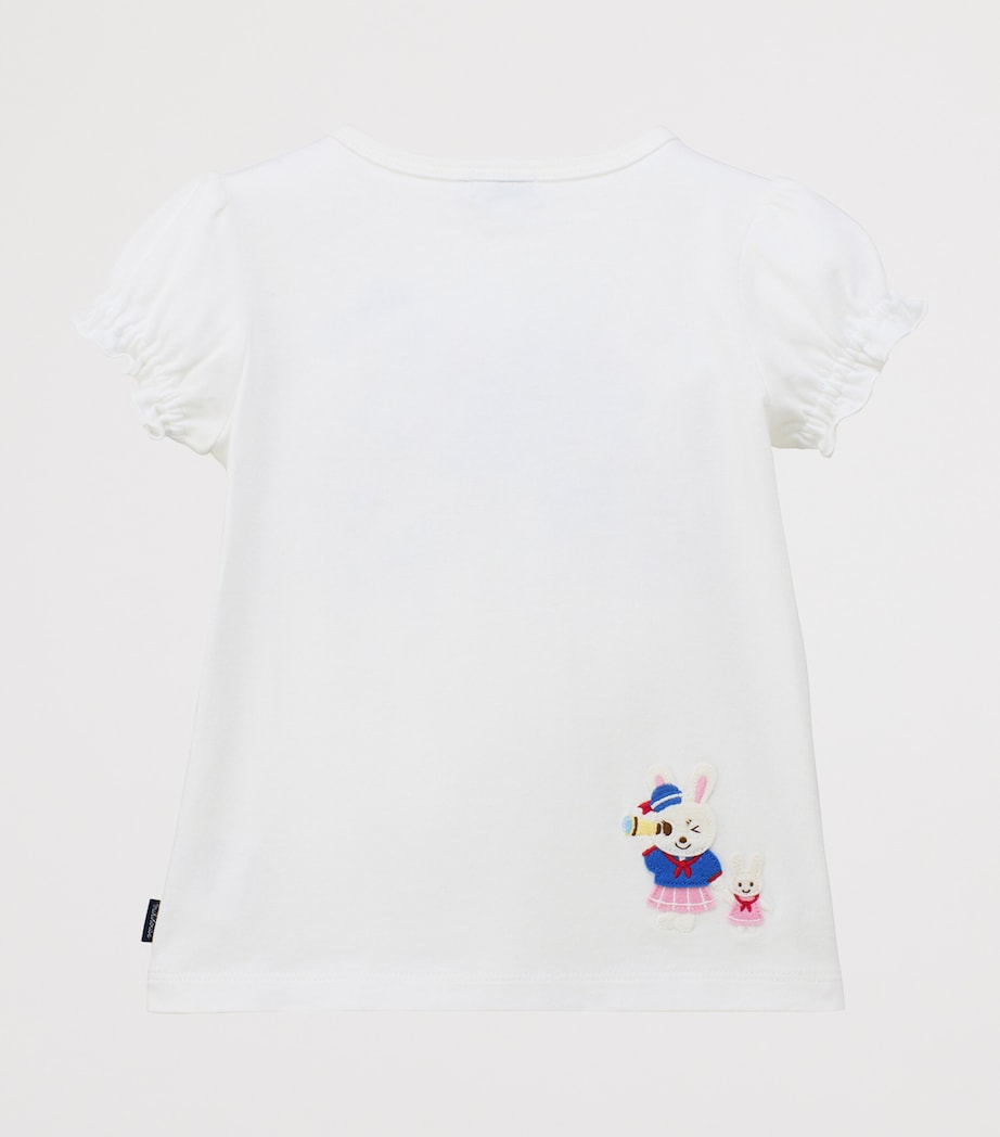 Miki House Cotton Ruffled-Bow T-Shirt (2-9 Years) Image 2