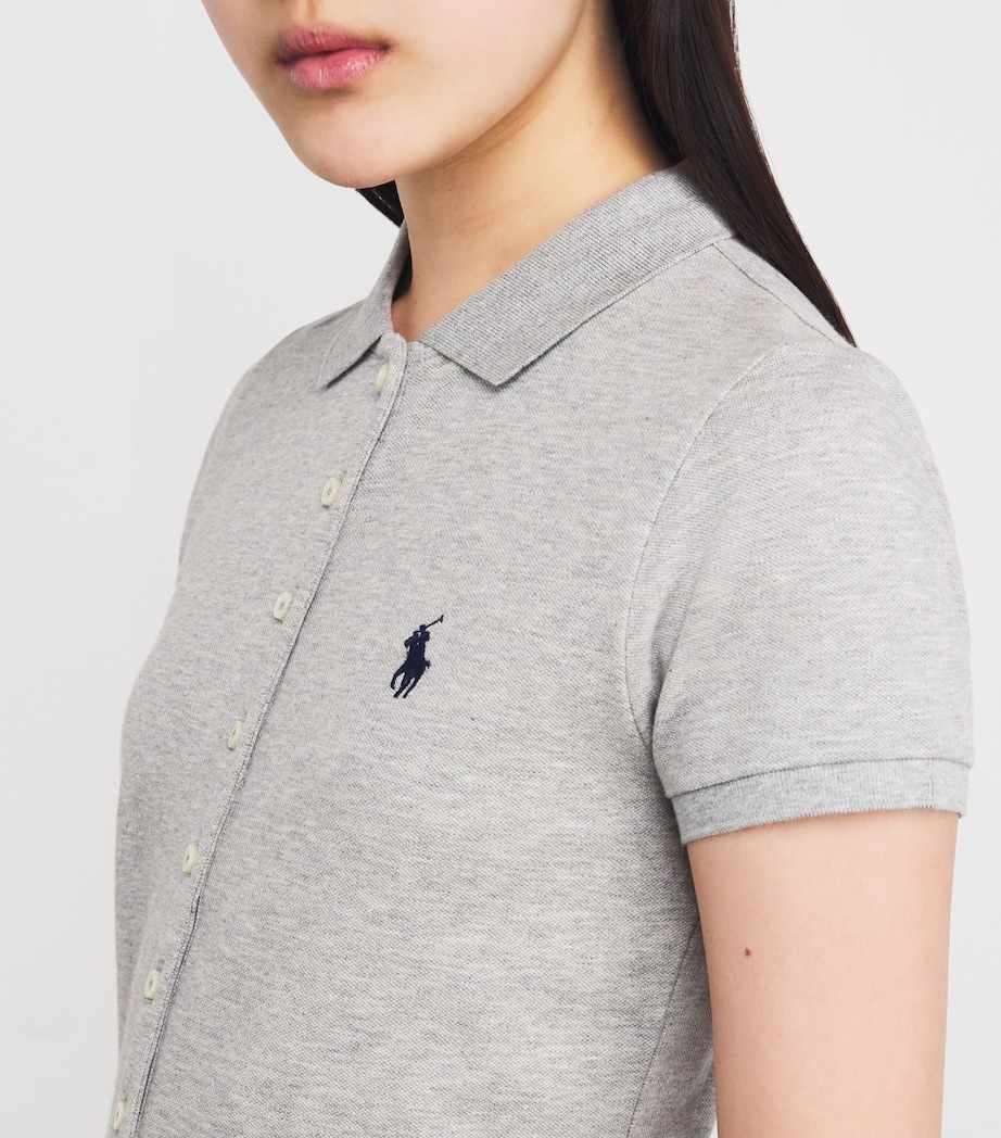 Stretch-Cotton Piqué Polo Shirt ANDOVER HEATHER Image 6