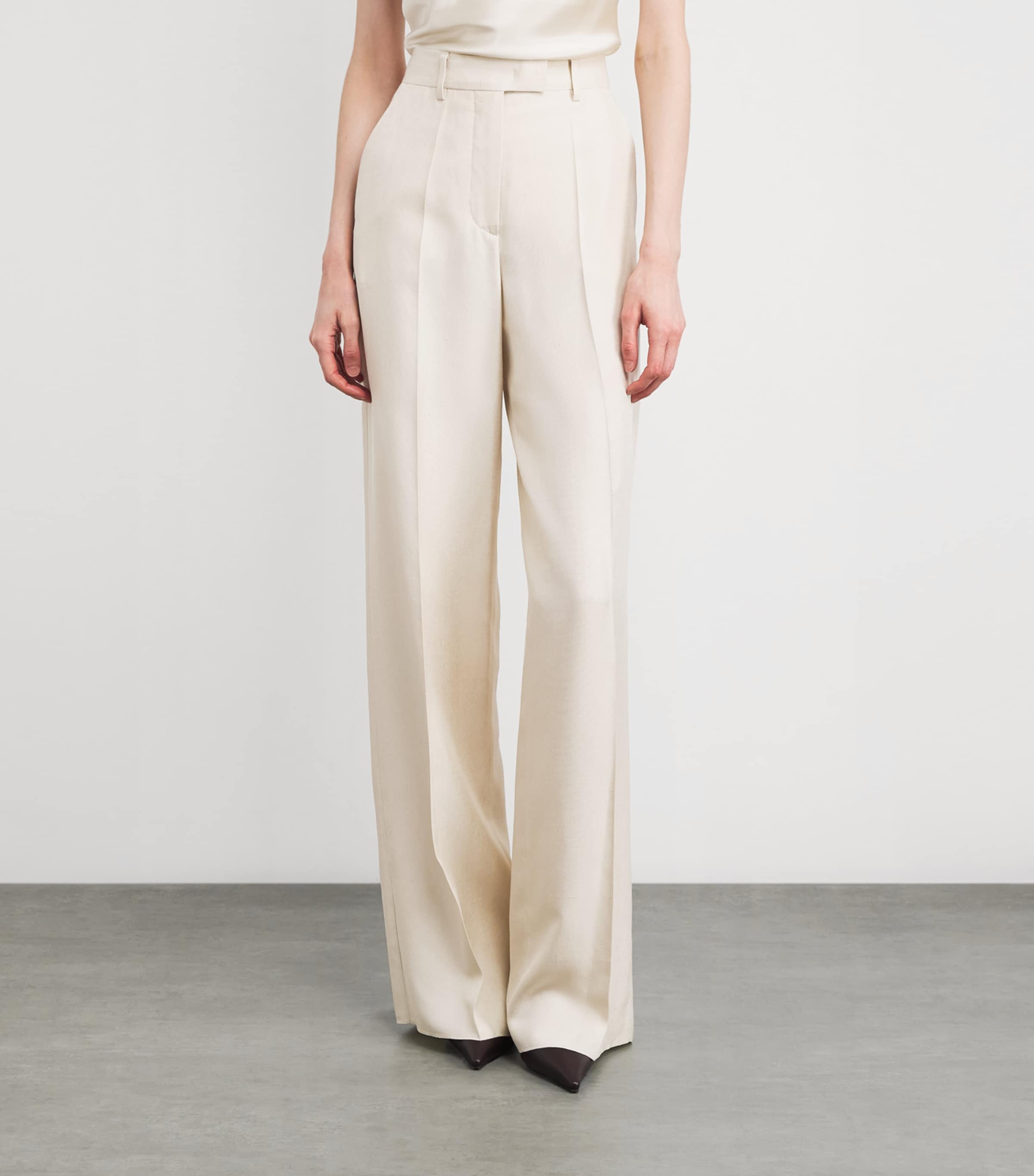 Linen-Cotton Tailored Trousers BUT179 BUTTER Image 3