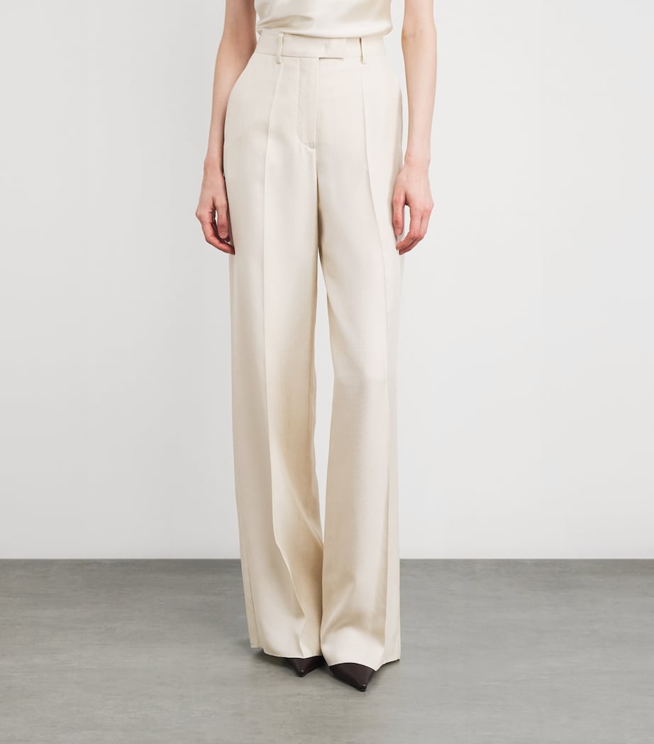 Linen-Cotton Tailored Trousers BUT179 BUTTER Image 3
