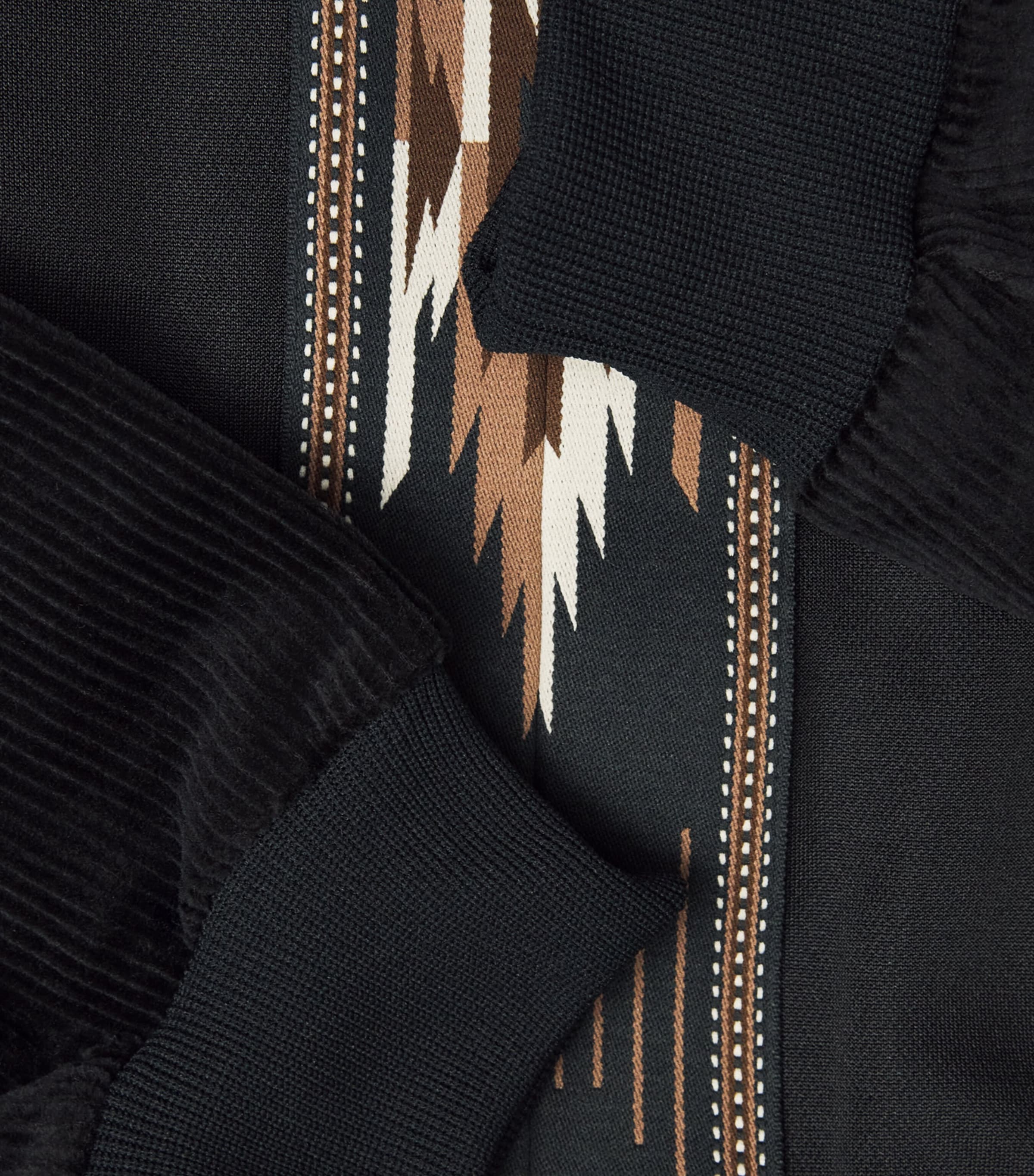 Geometric Track Jacket BLACK Image 5