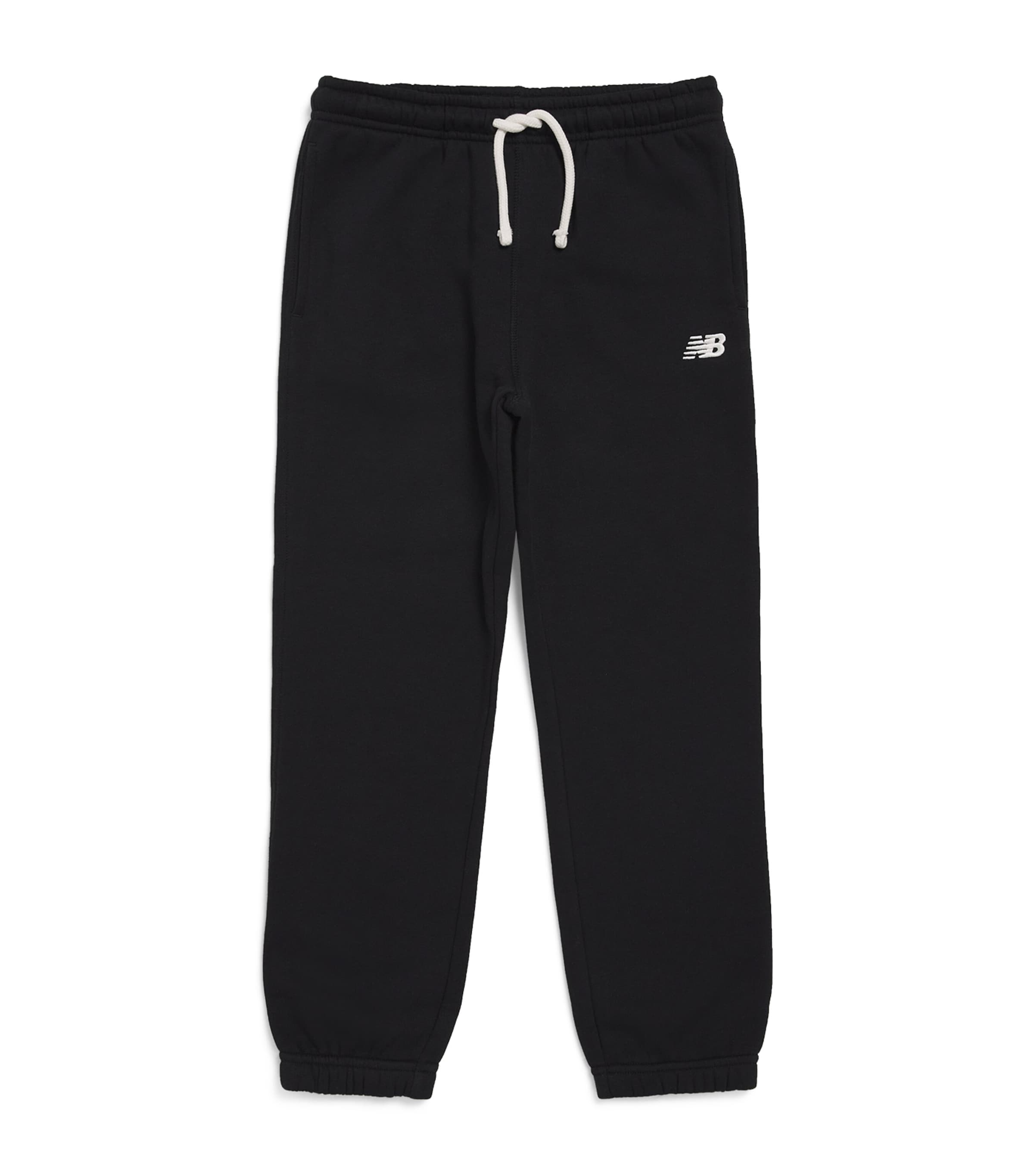 New Balance Kids' Cotton-blend Logo Sweatpants In Black