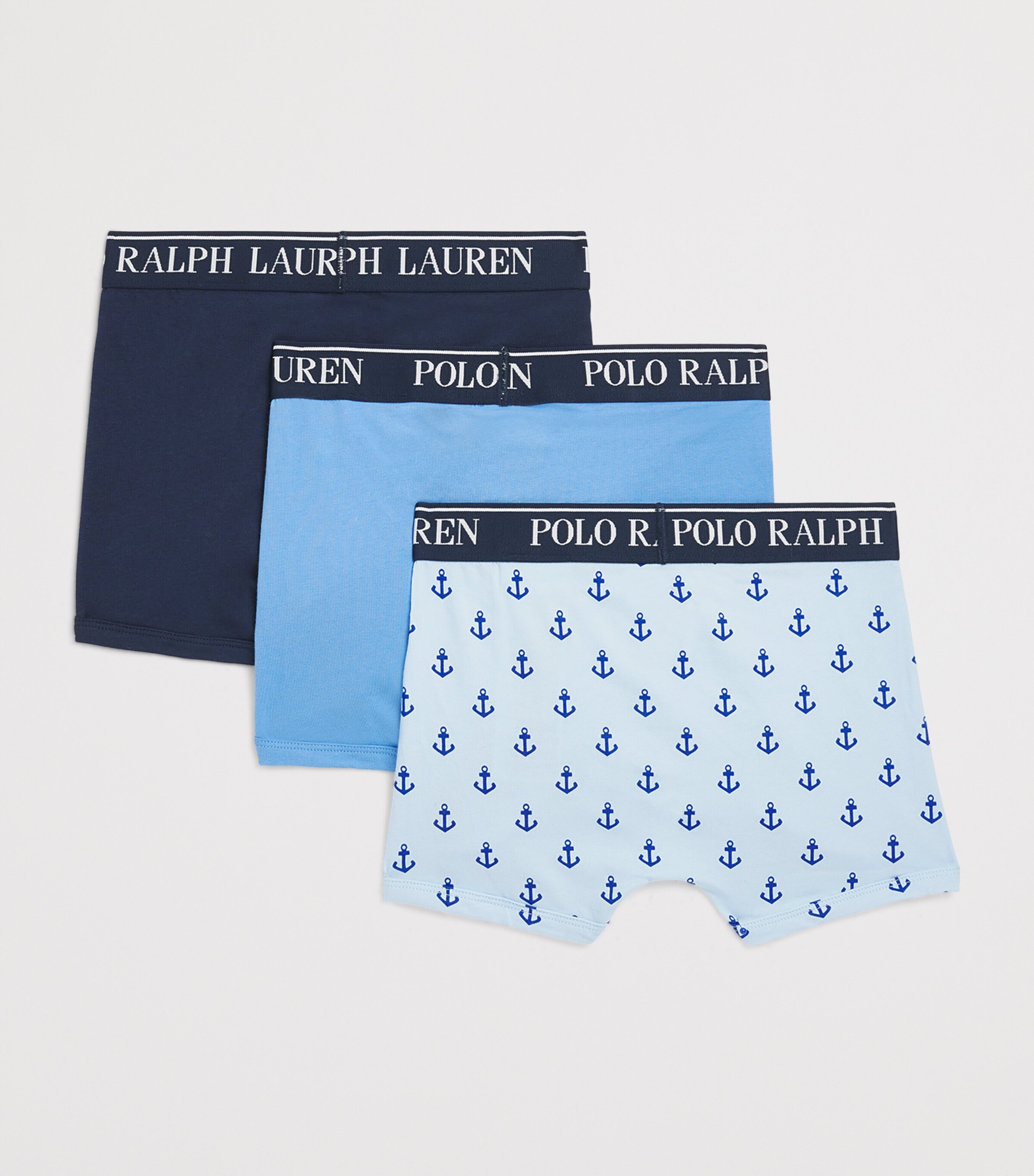 Pack of 3 Stretch-Cotton Boxer Briefs (8-15 Years) ELITE BLUE Image 2