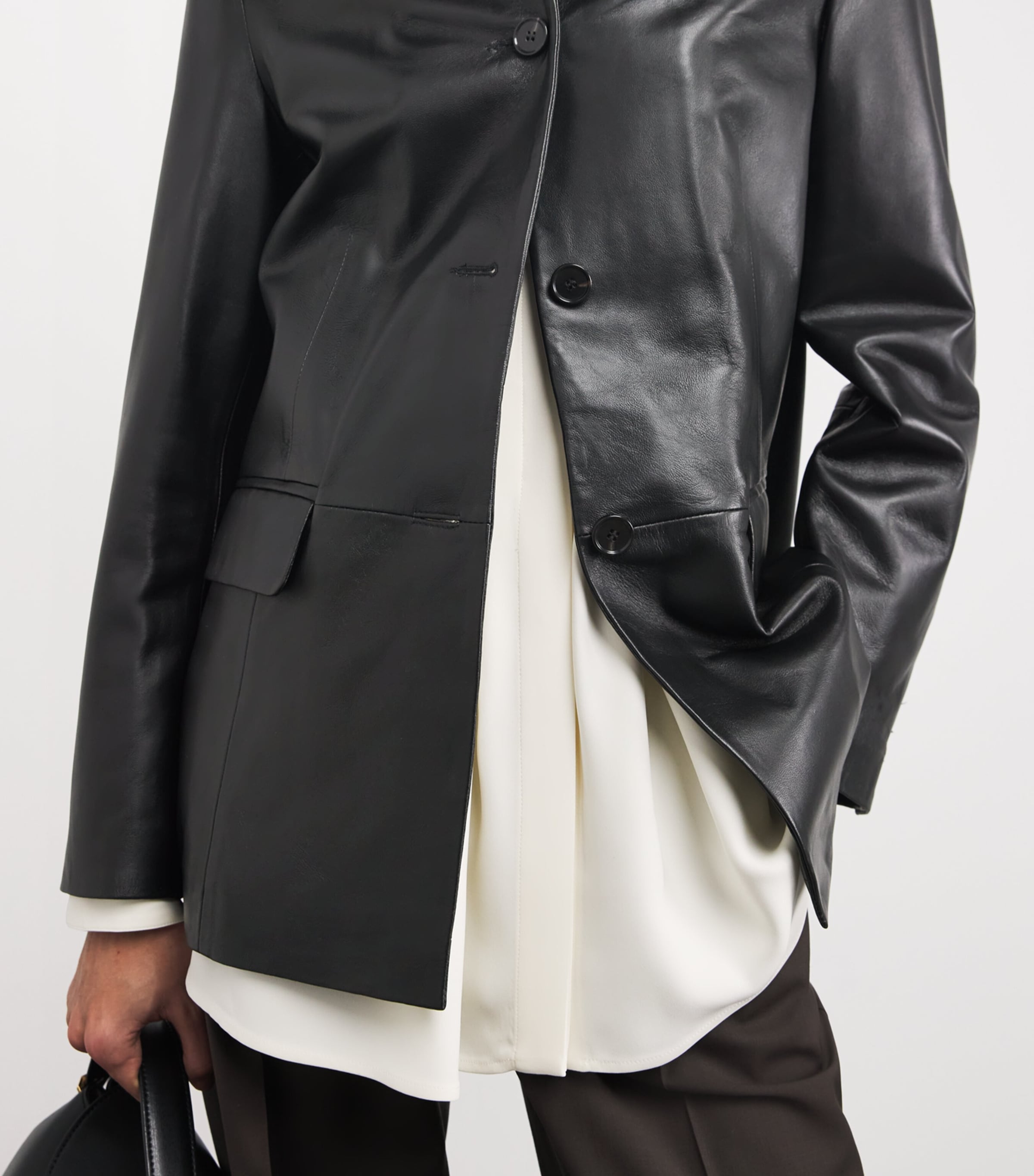 Leather Juno Jacket BLACK Image 6