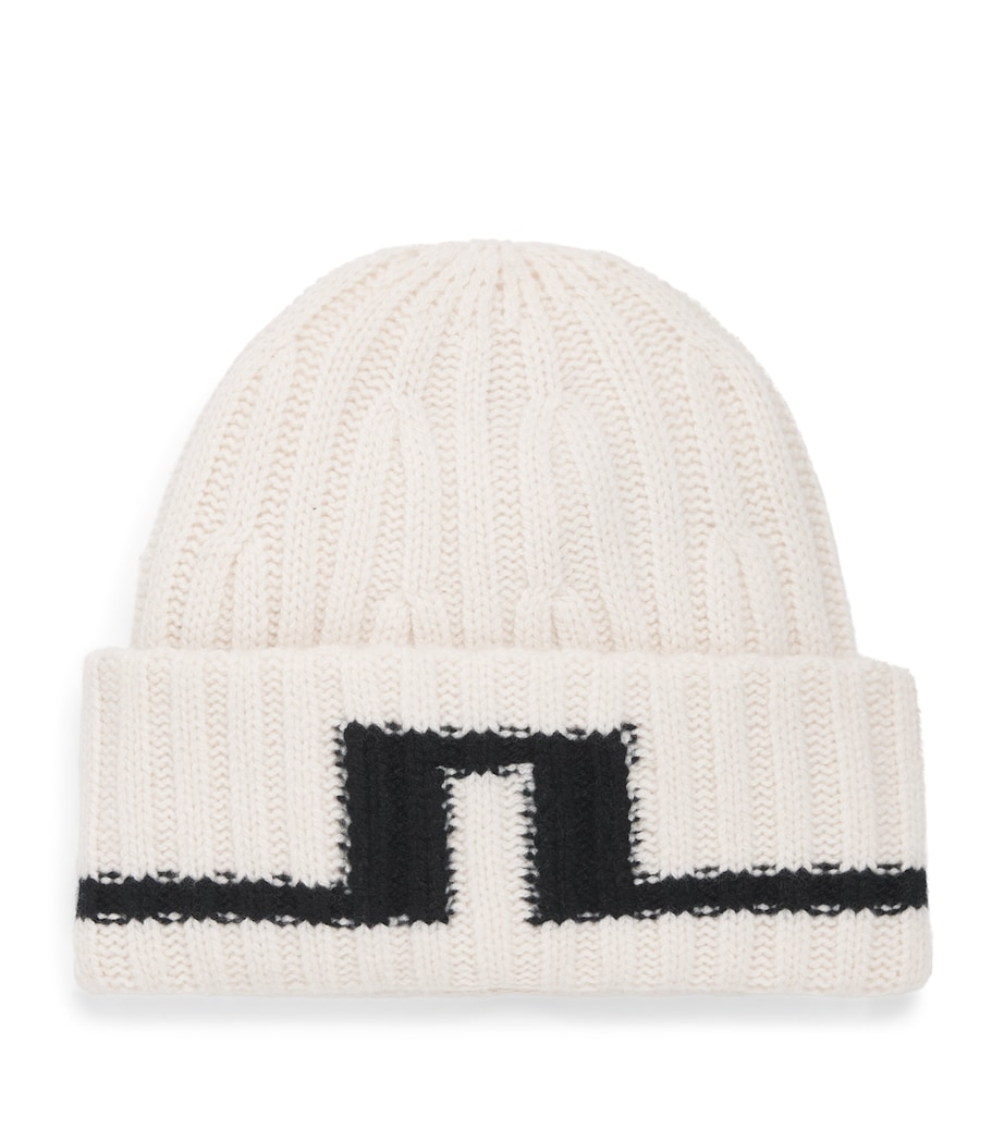 Wool Oversized Enso Beanie MOONBEAMU029 Image 1