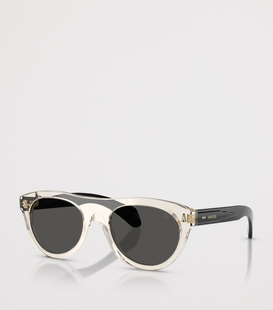 Moncler Splash Round Sunglasses White Image 2