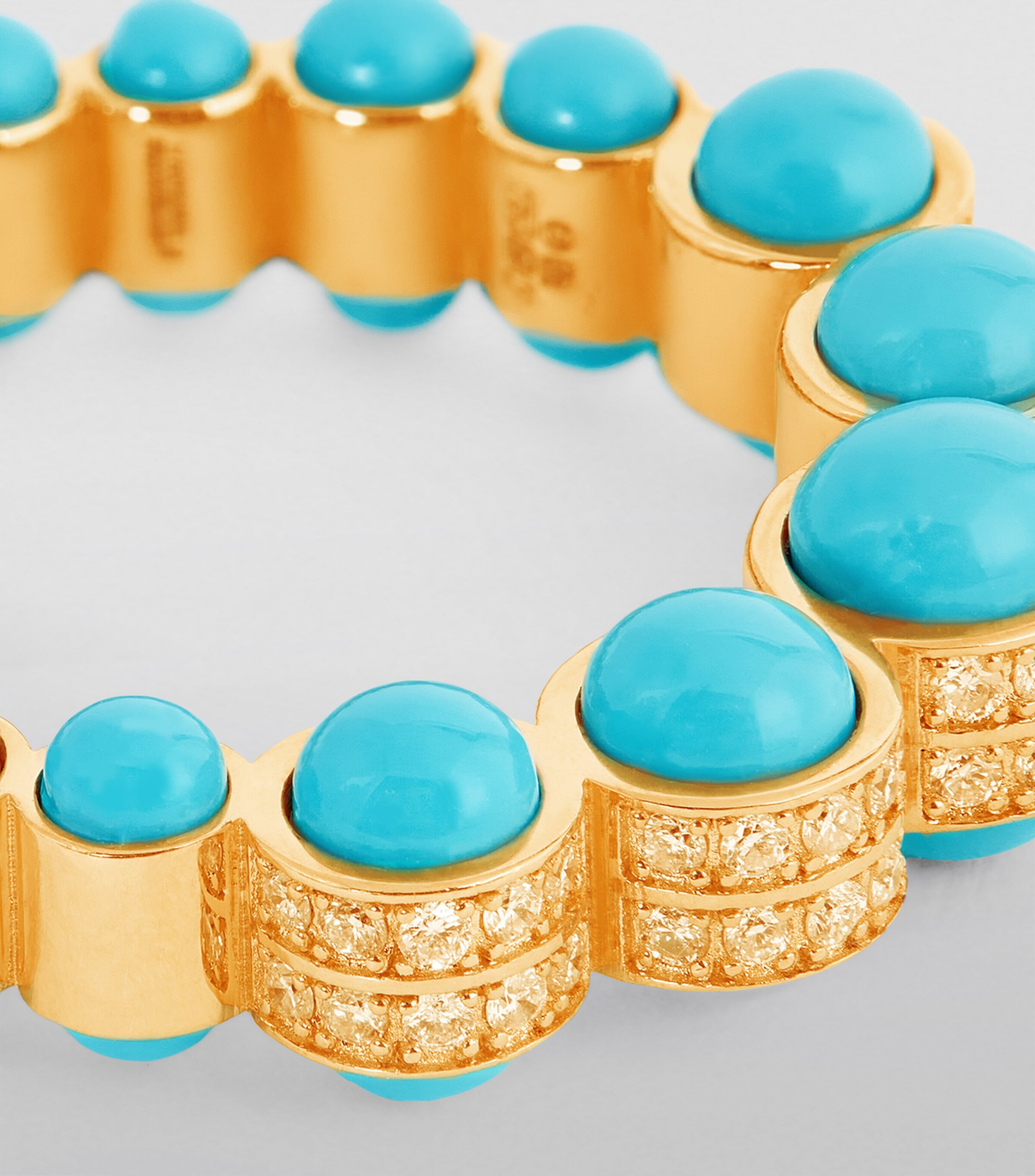 L'ATELIER NAWBAR Yellow Gold, Diamond and Enamel The Cobalt Ring Yellow Gold Image 6