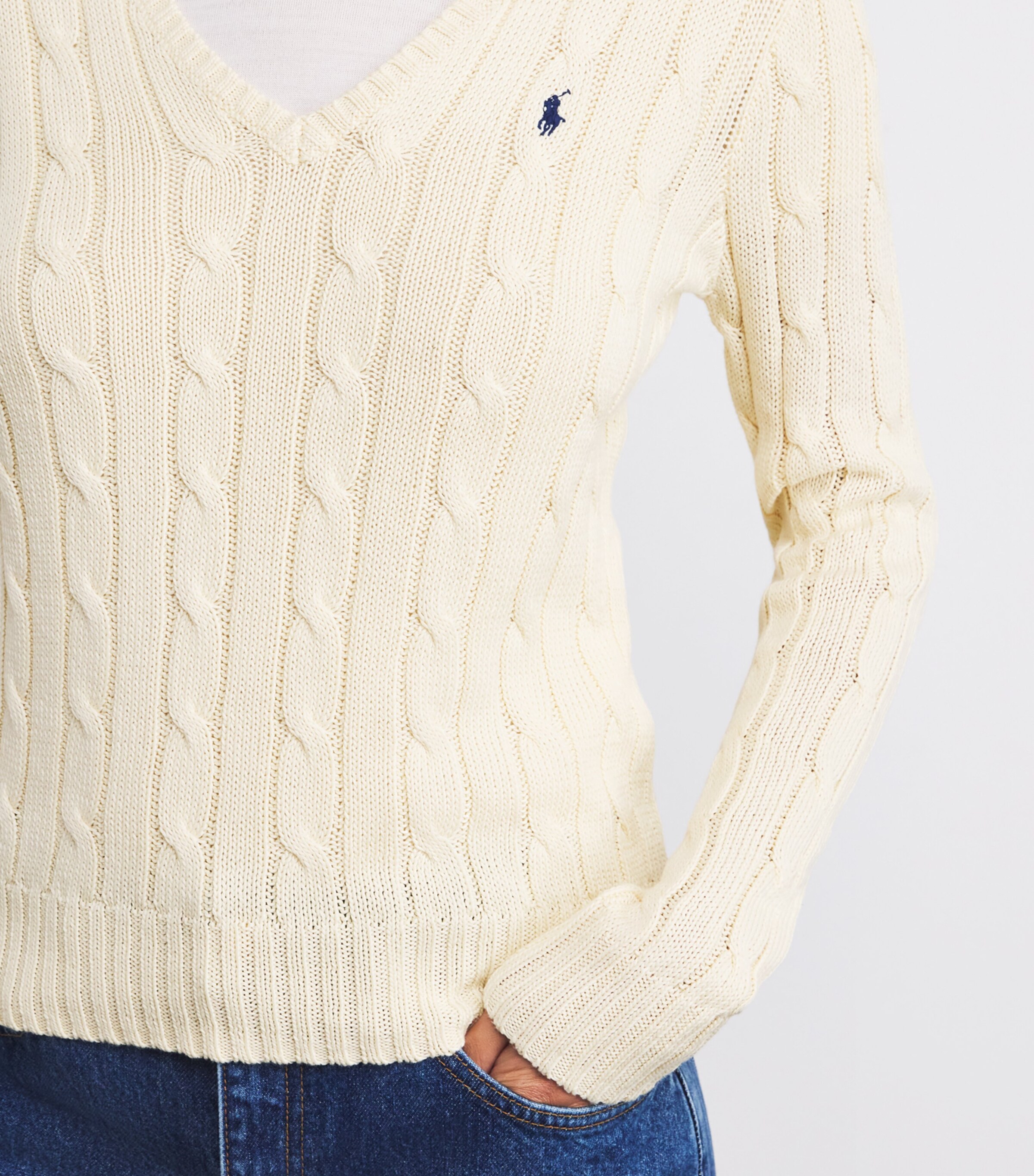 Pima Cotton Kimberly Sweater CREAM Image 6