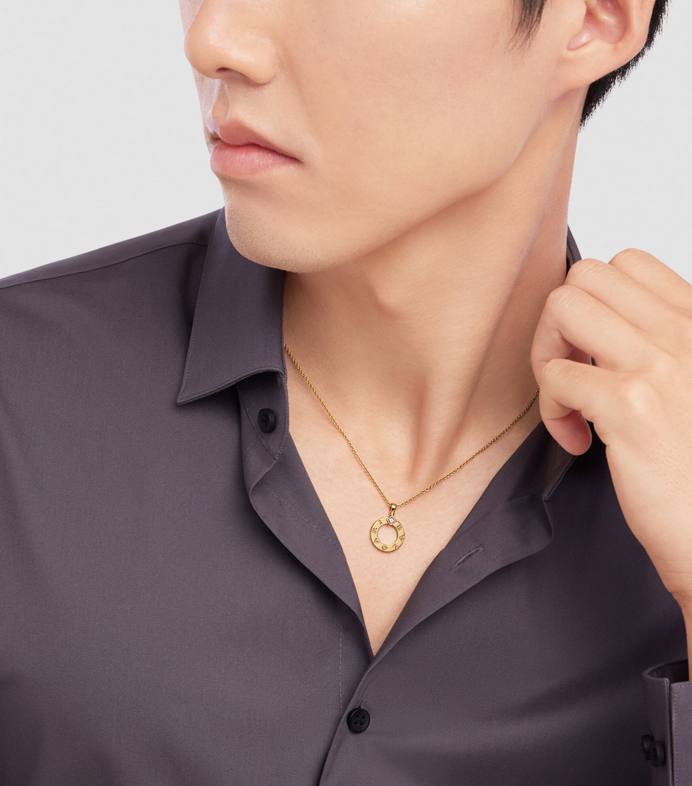 Yellow Gold and Diamond BVLGARI BVLGARI Necklace YELLOW GOLD Image 8