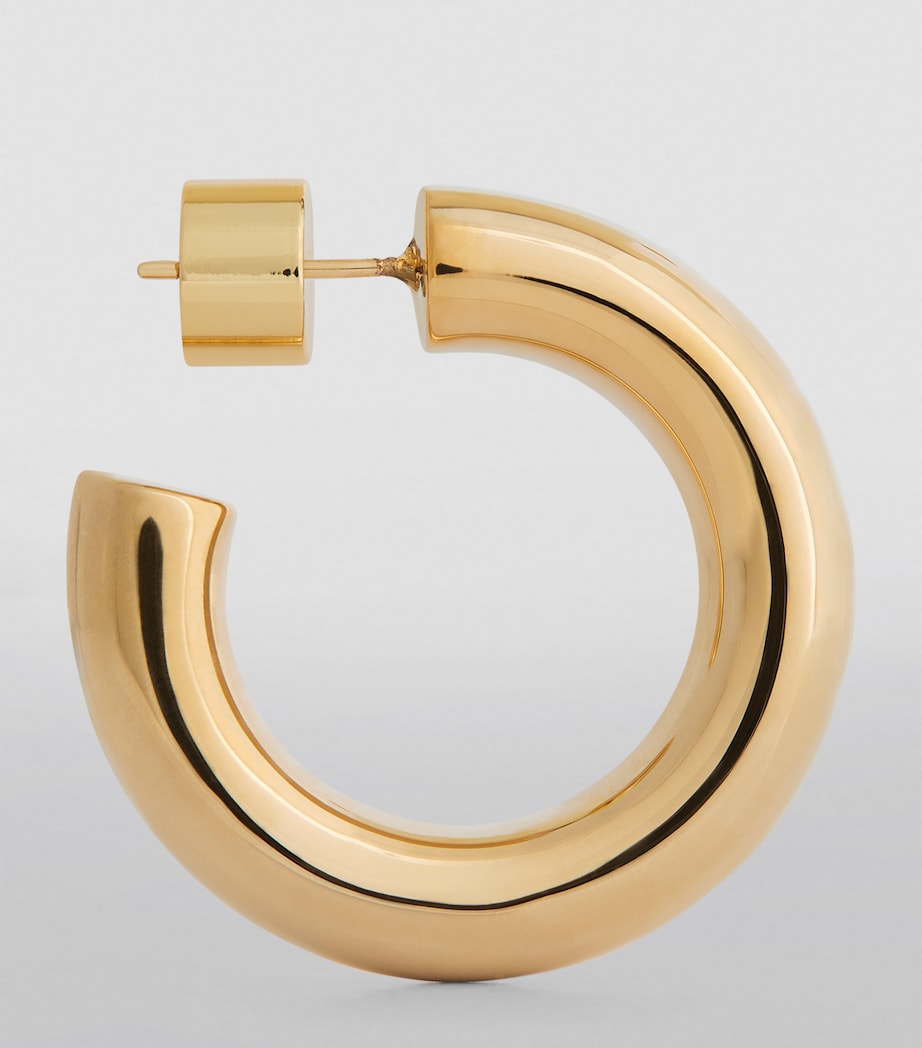 Samira Huggie Hoop Earrings GOLD Image 3