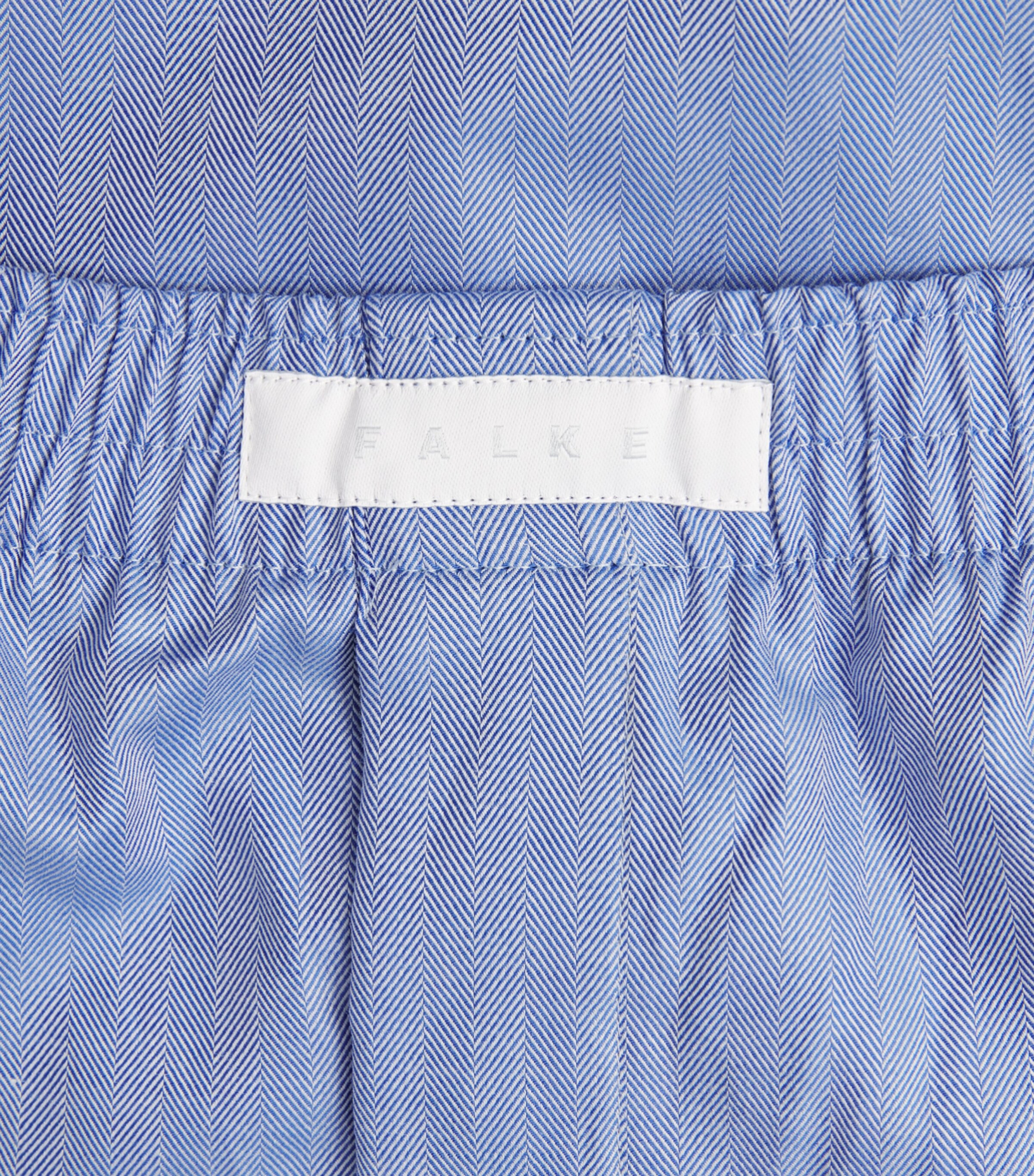 Falke Mens Cotton Woven Boxer Shorts Blue Image 5