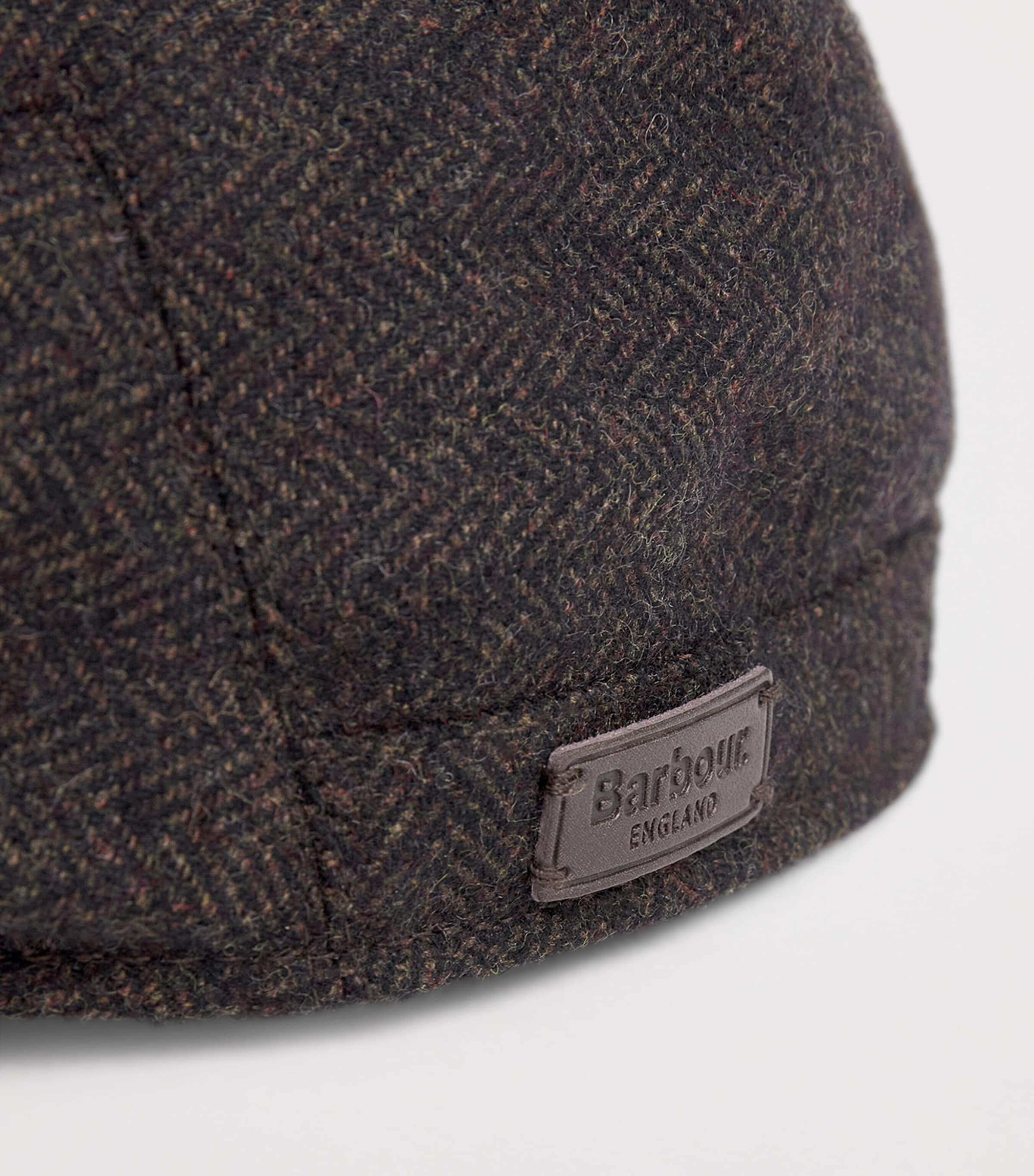 Barbour Wool-Blend Barlow Flat Cap Brown Image 3