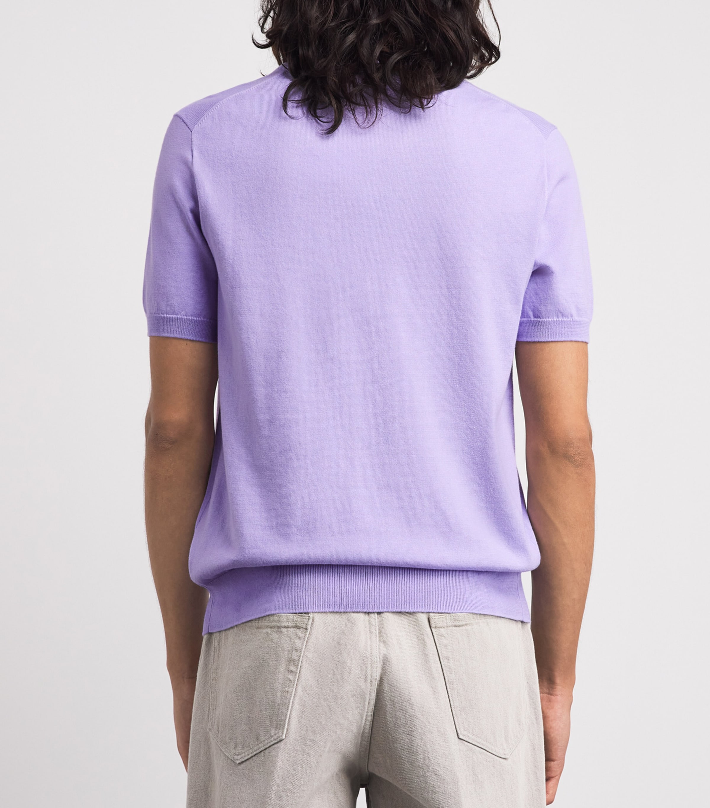 Polo Ralph Lauren Mens Polo Pony T-Shirt Powder Purple Image 5