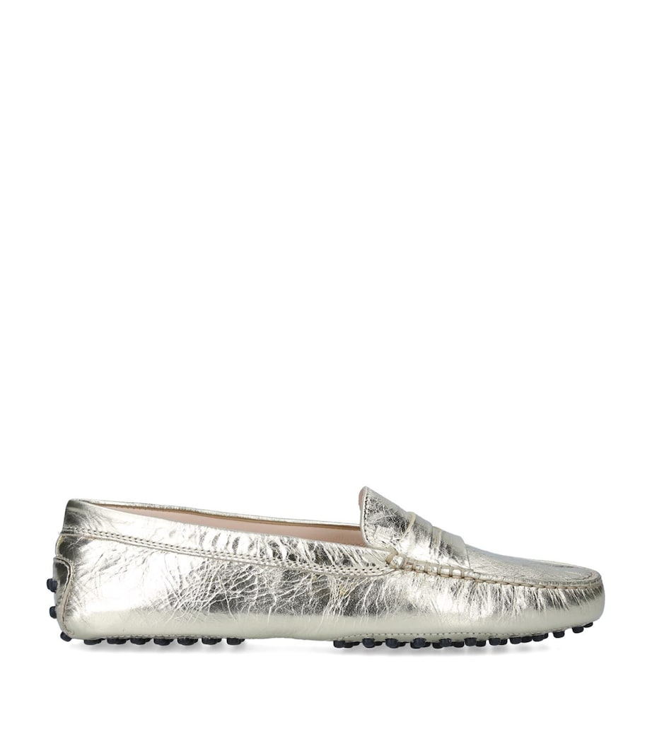 Leather Gommino Driving Shoes GOLD Image 3