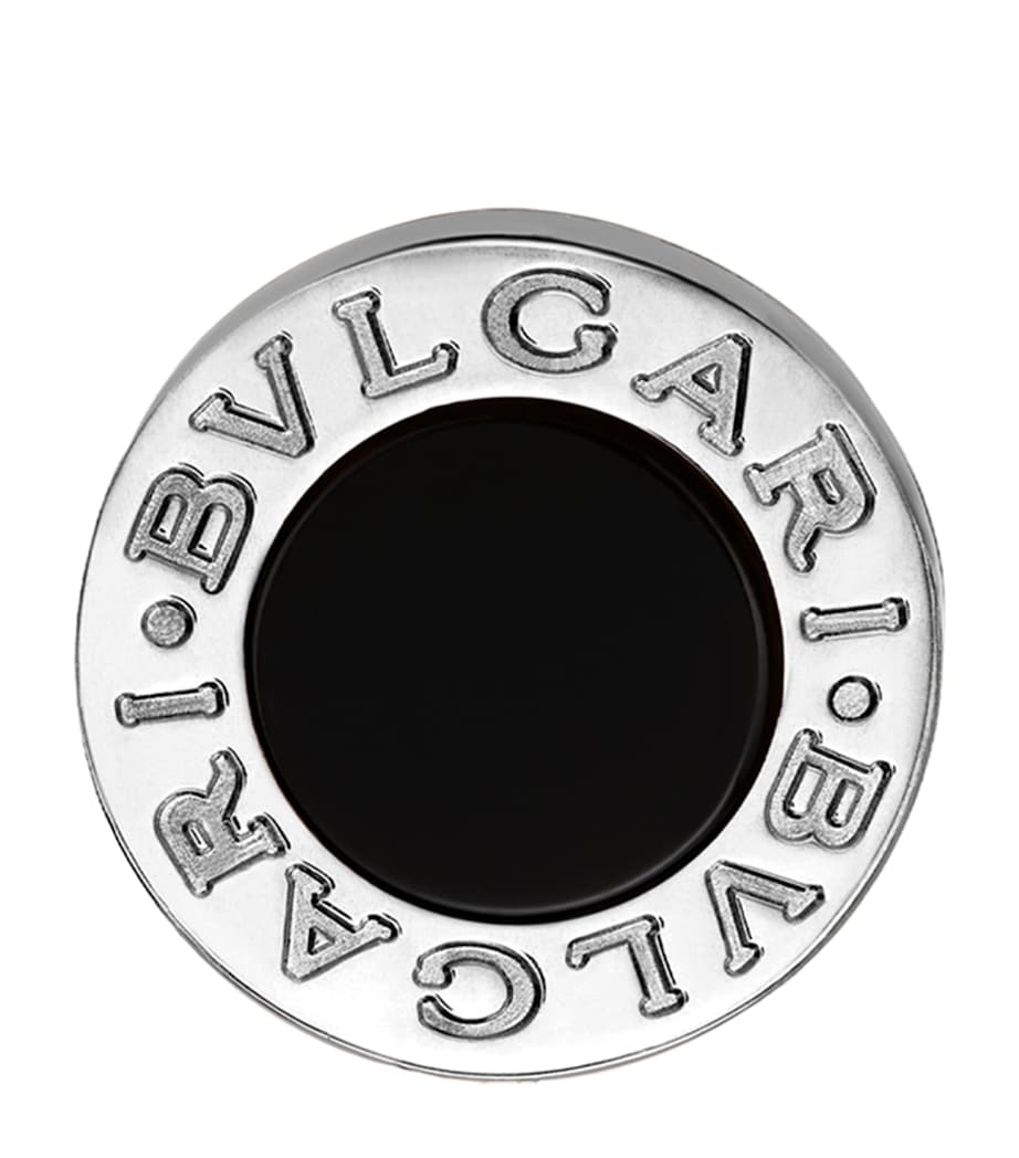 White Gold and Onyx BVLGARI BVLGARI Single Stud Earring WHITE GOLD Image 1