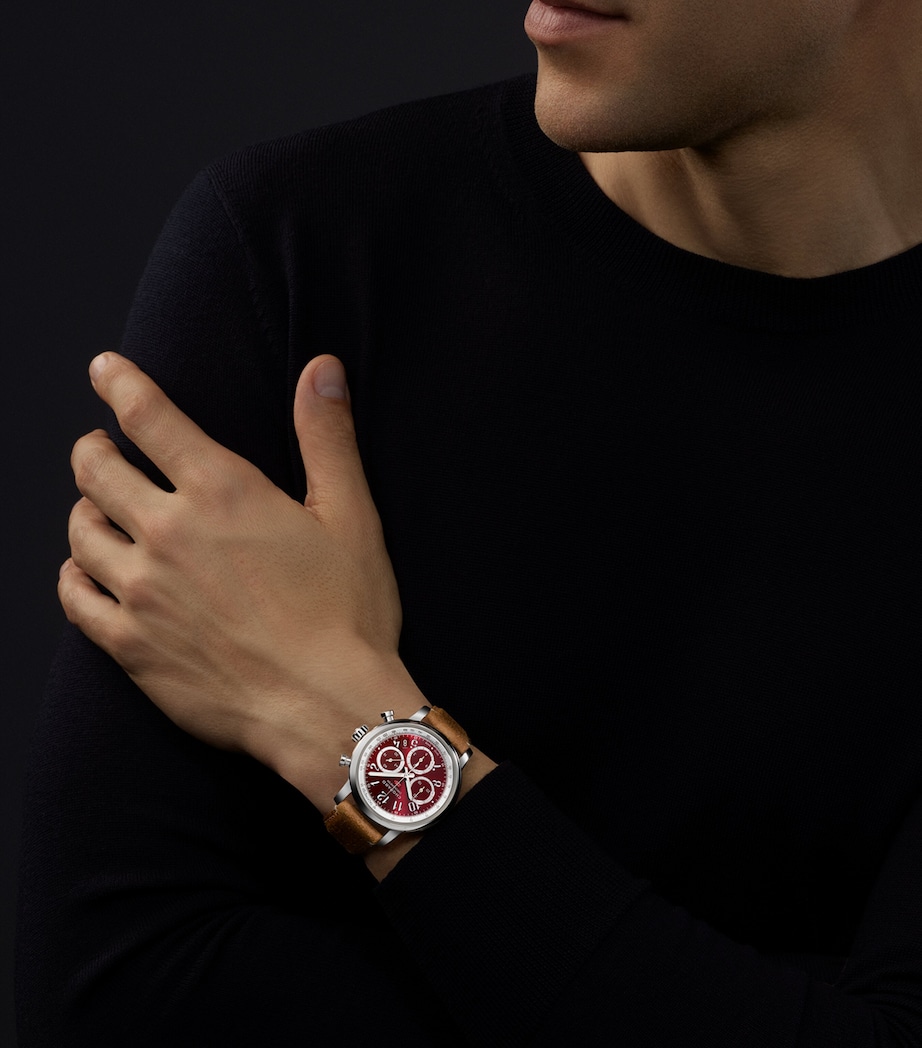 Lucent Steel Mille Miglia Chronograph Watch 40.5mm STAINLESS STEEL Image 4