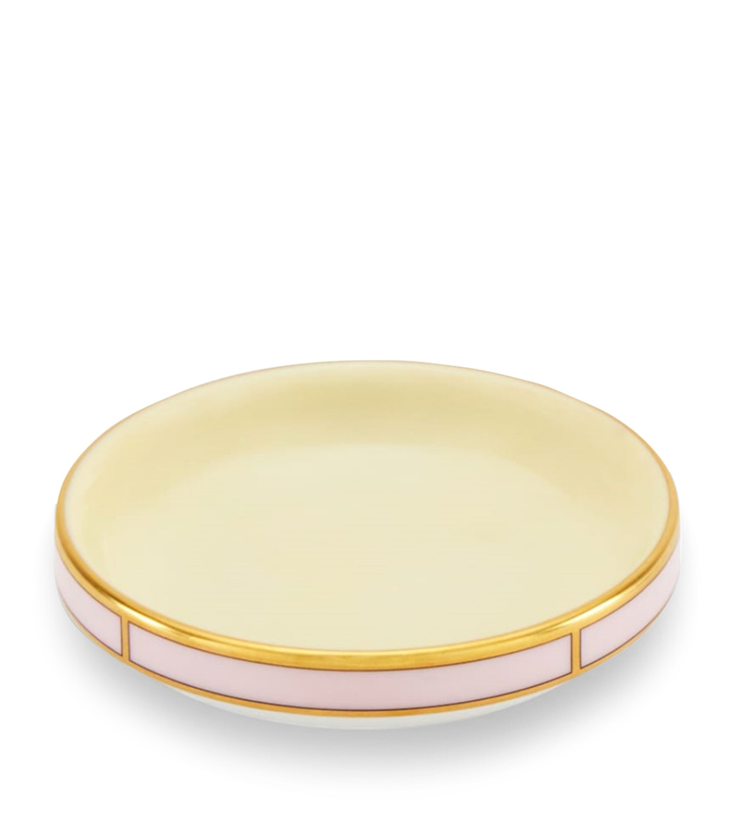 Porcelain Colonna Diva Giallo Butter Dish (10cm) G00134901 Image 4