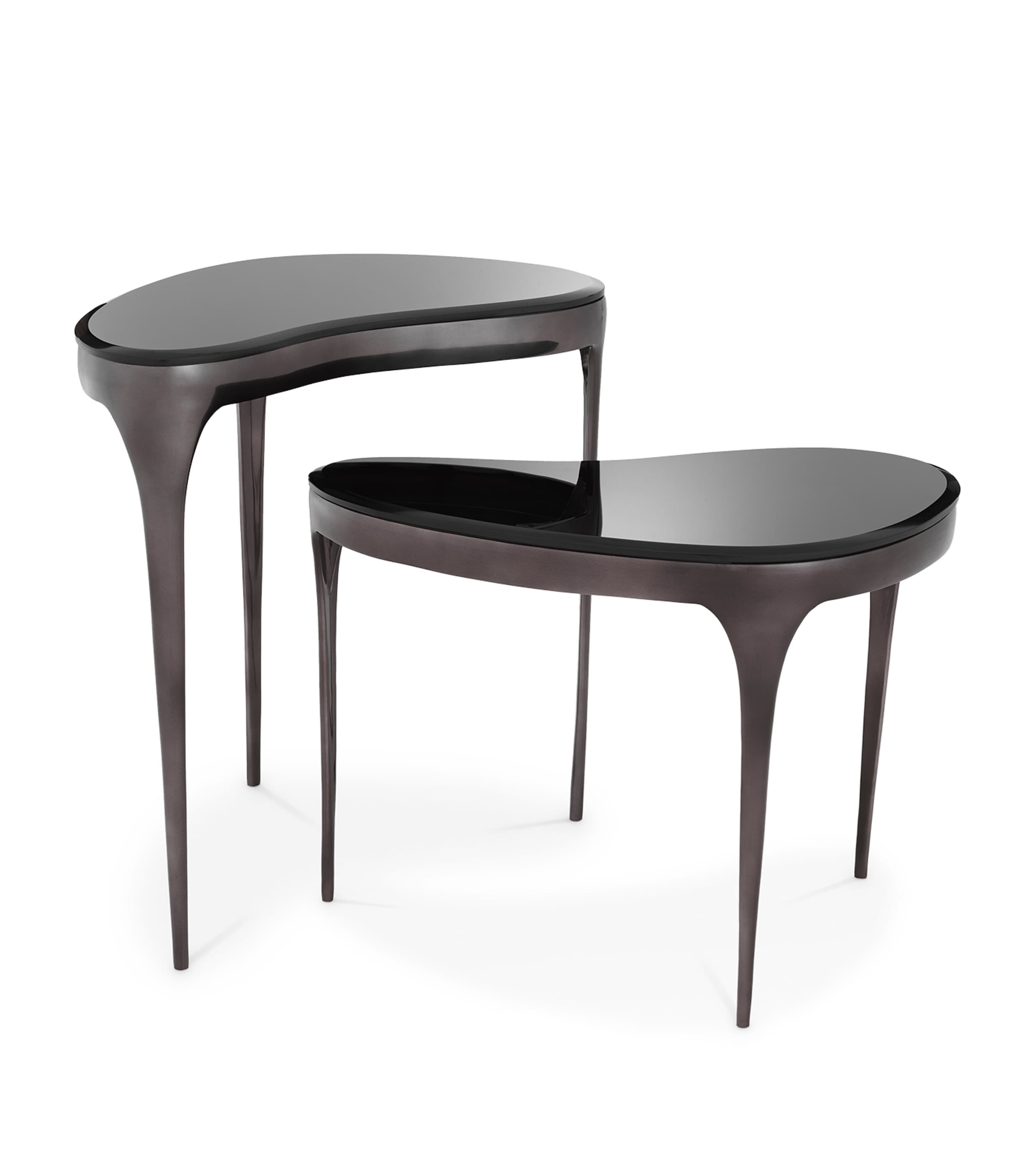 Set of 2 Zena Side Tables BLACK Image 4