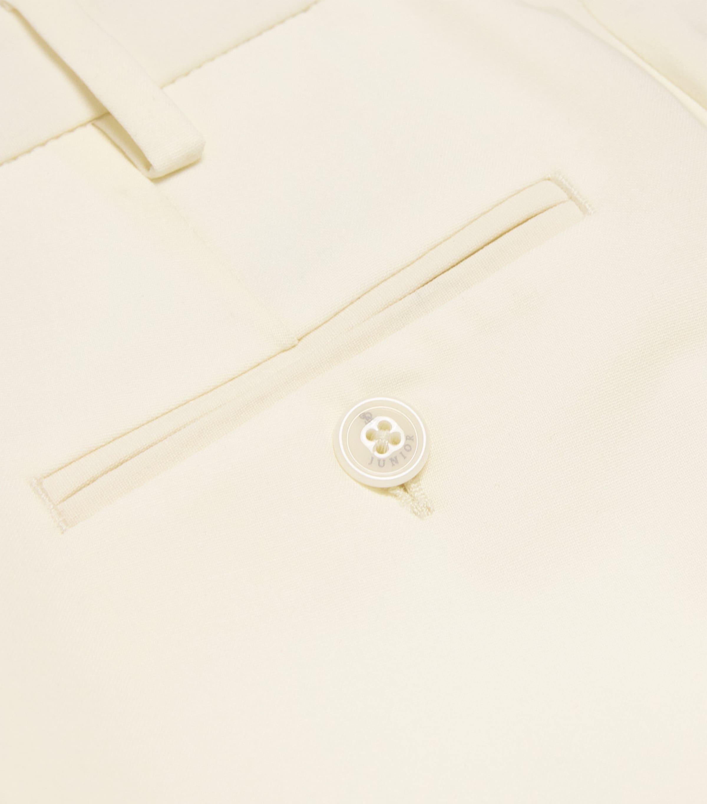 Wool Straight Tailored Trousers (4-16 Years) 9016 WHITE Image 3