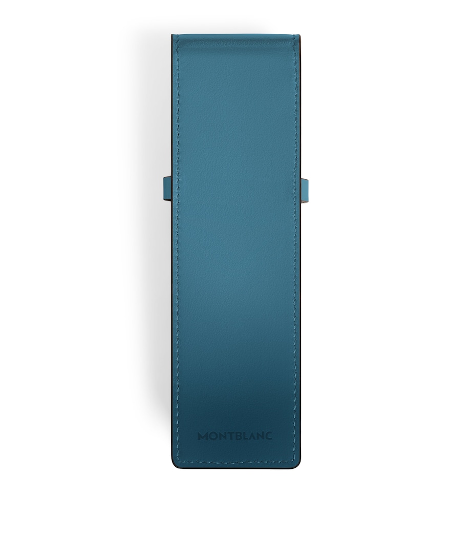 Leather Meisterstück 2-Pen Pouch SMOKEY BLUE Image 2