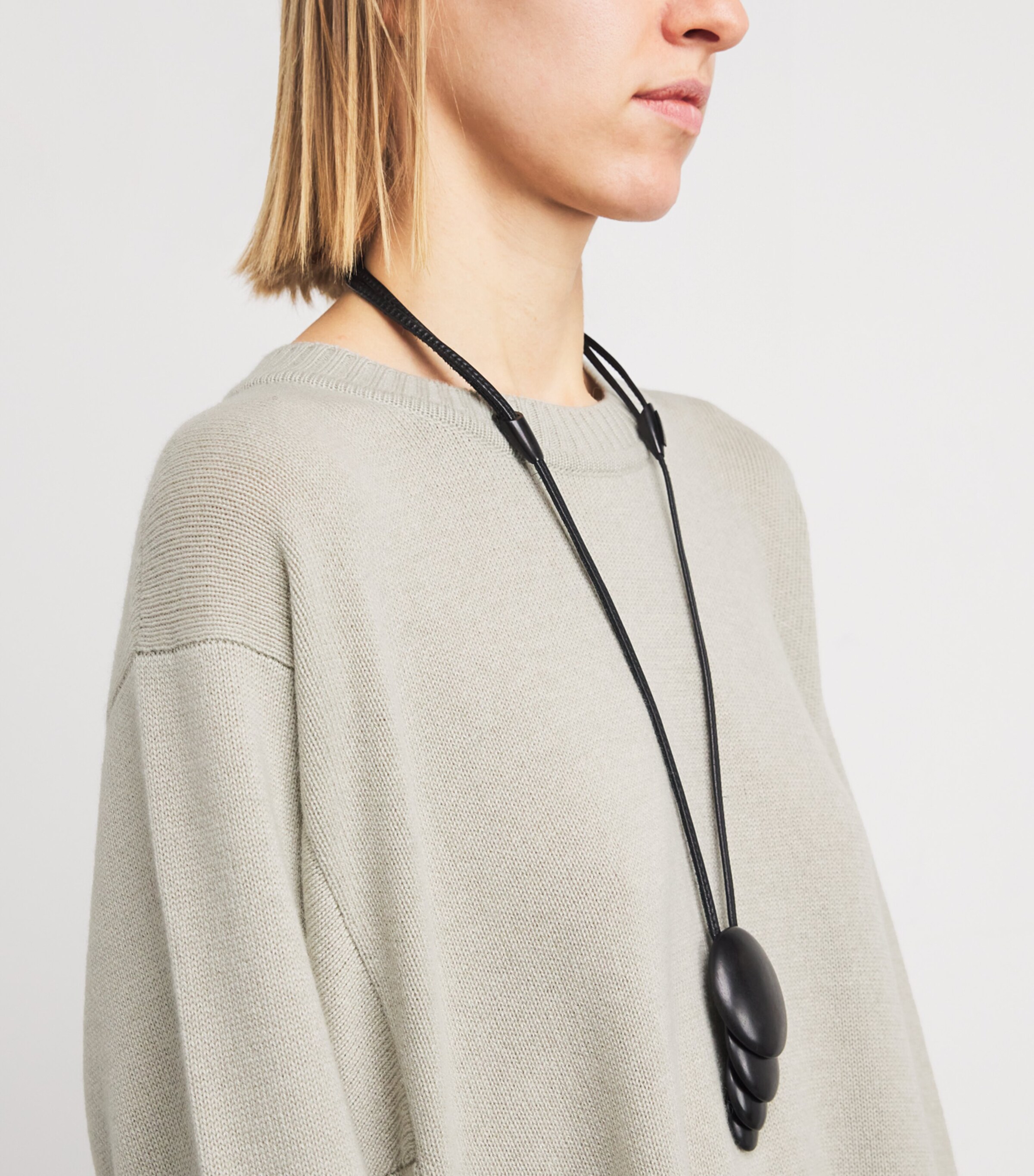 Cashmere A-Line Sweater Dress MASTIC Image 4