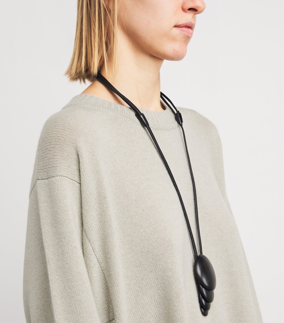 Cashmere A-Line Sweater Dress MASTIC Image 4