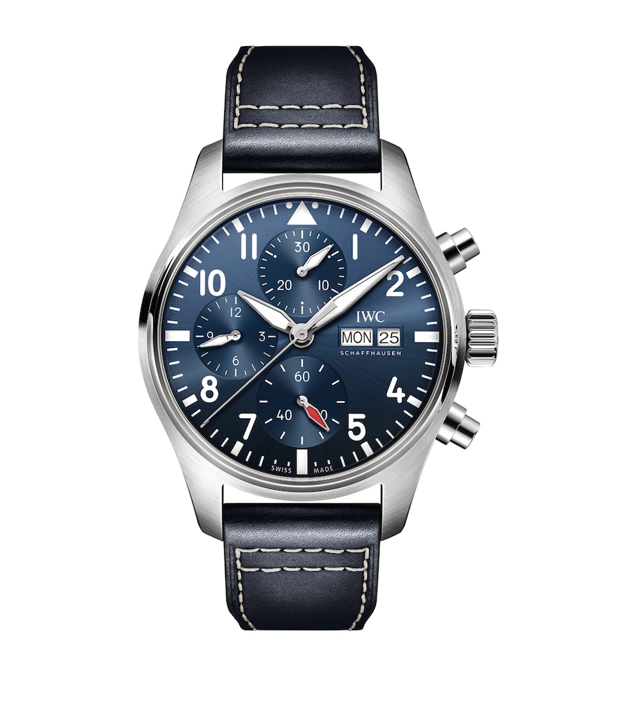 Stainless Steel Pilot’s Chronograph Watch 41mm BLUE Image 1