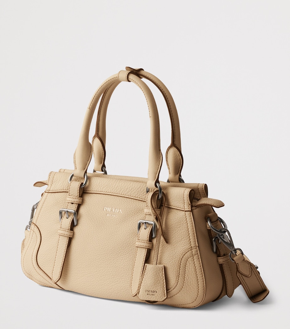 Large Leather Top-Handle Bag F0036 Image 2