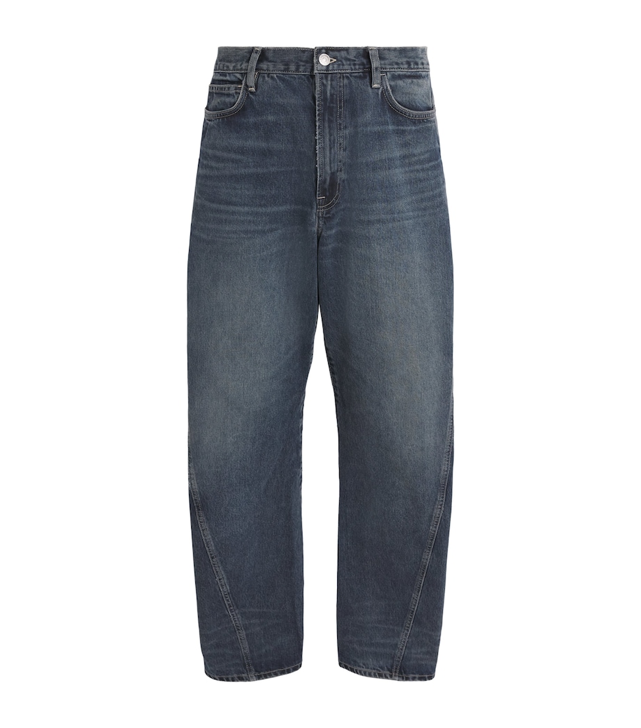 Samsøe Samsøe Mens Curved Relaxed Jeans Mud Wash Image 1
