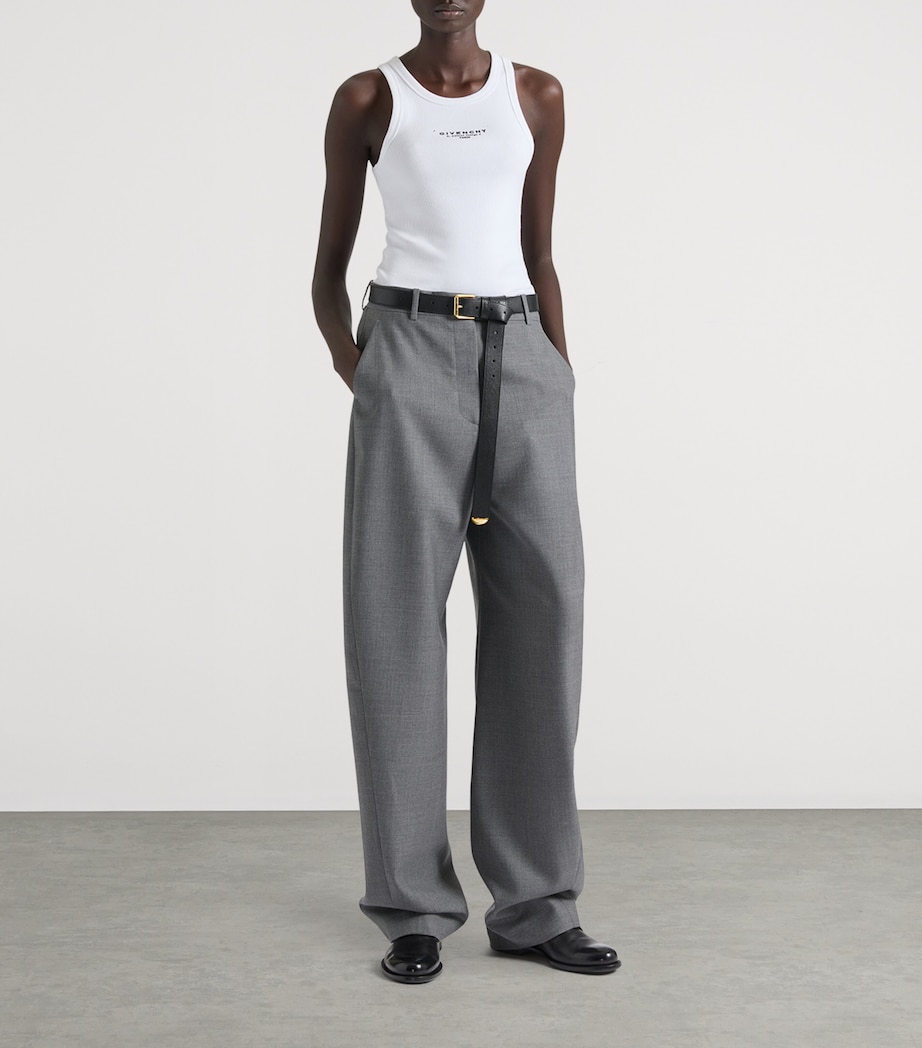 Logo Tank Top WHITE Image 2